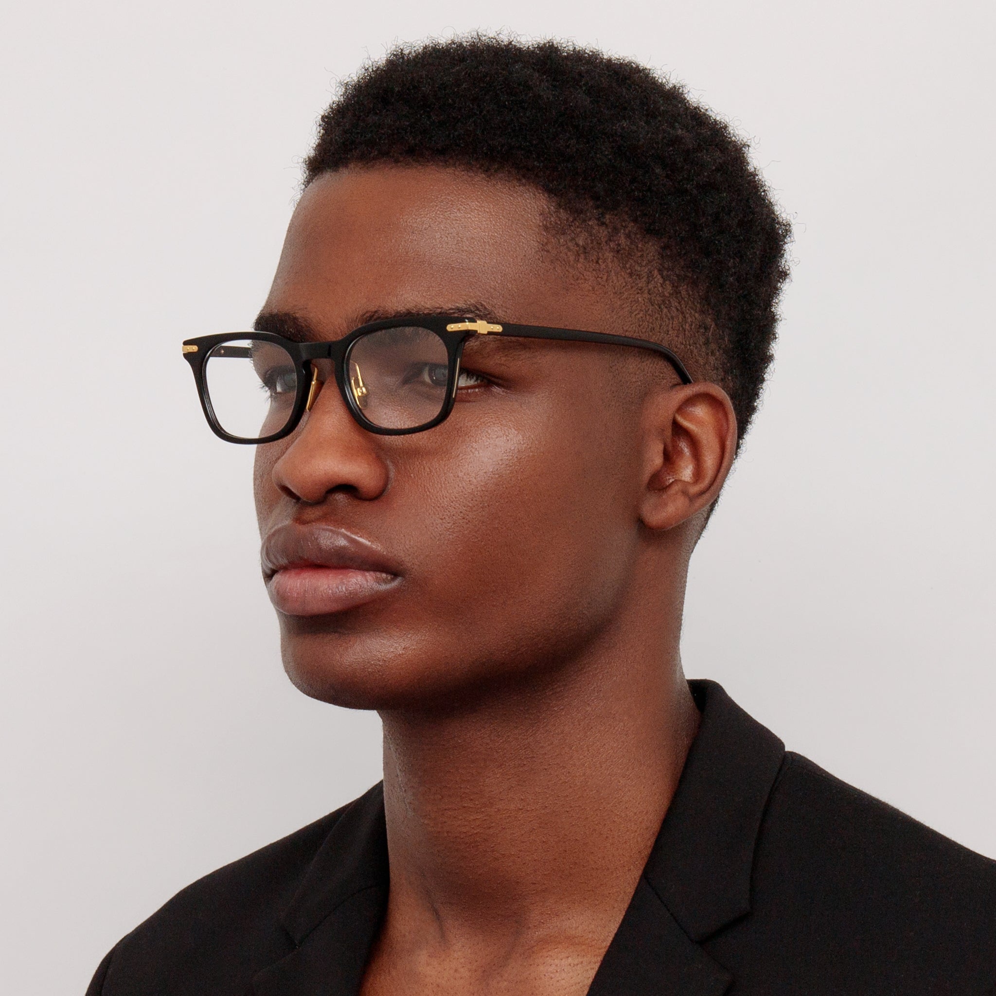 Hawkin Optical in Black - LINDA FARROW - Optical Frame -