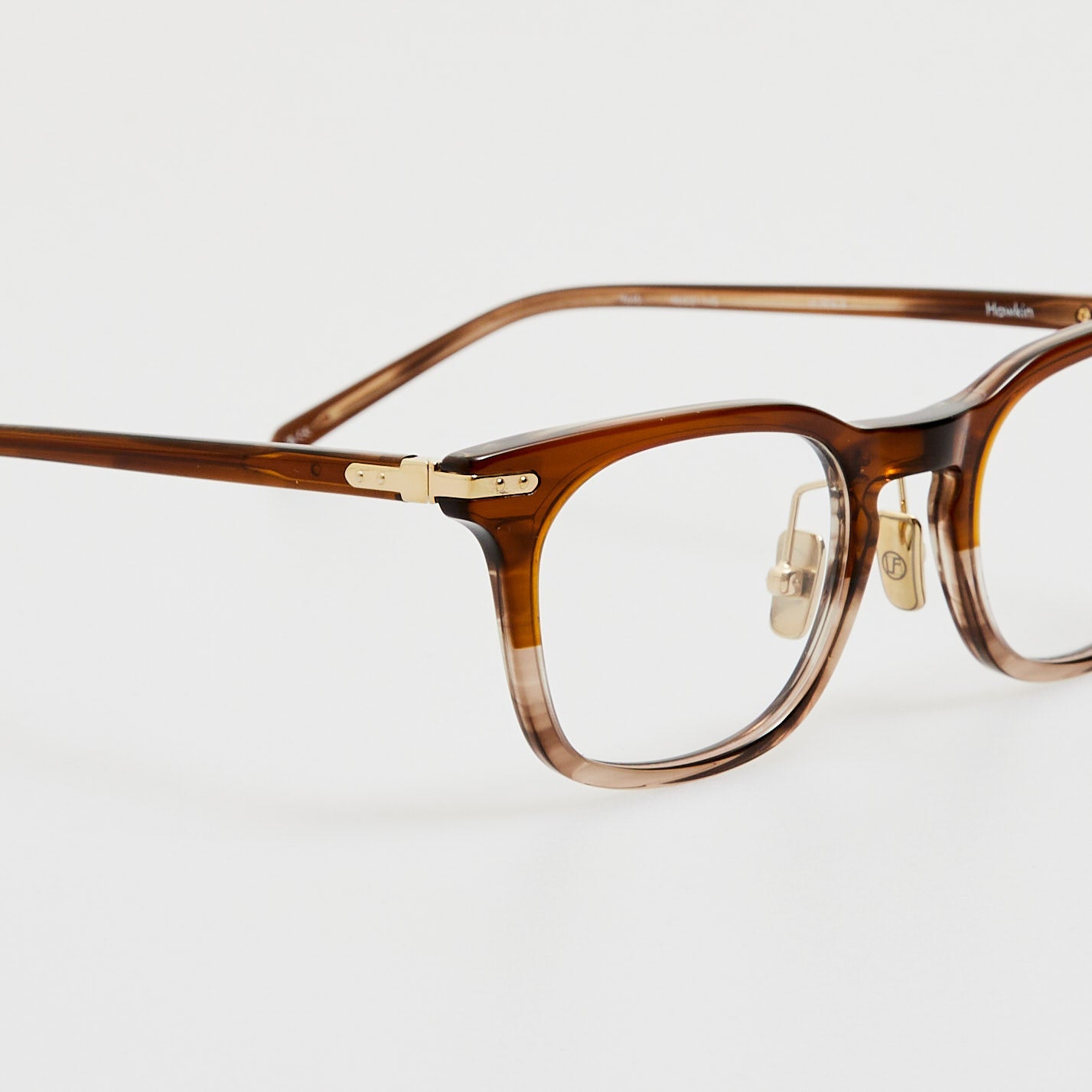 Hawkin Optical in Caramel Horn - LINDA FARROW - Optical Frame -