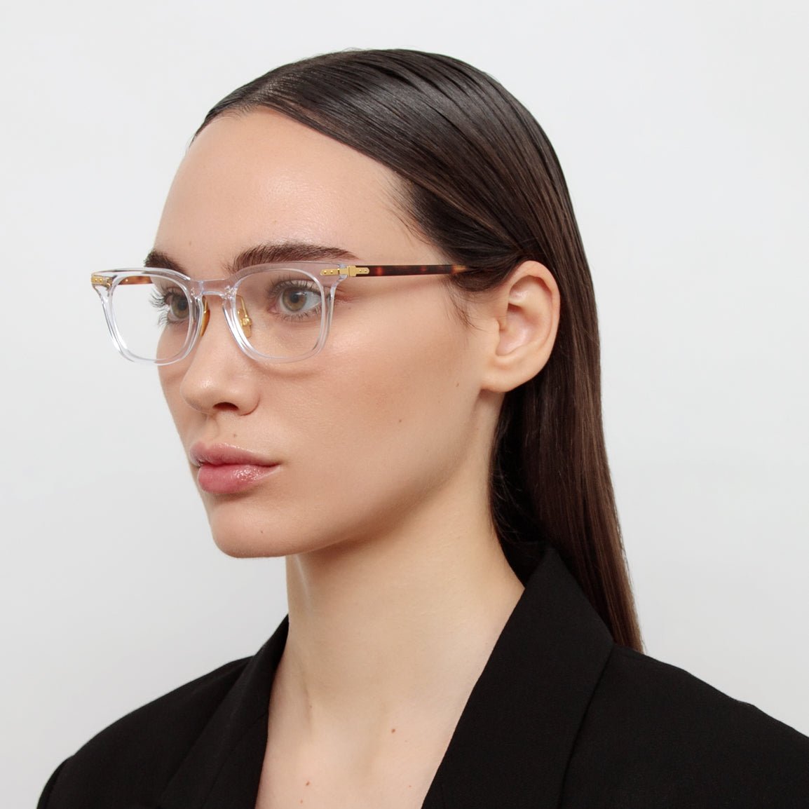 Hawkin Optical in Clear - LINDA FARROW - Optical Frame -