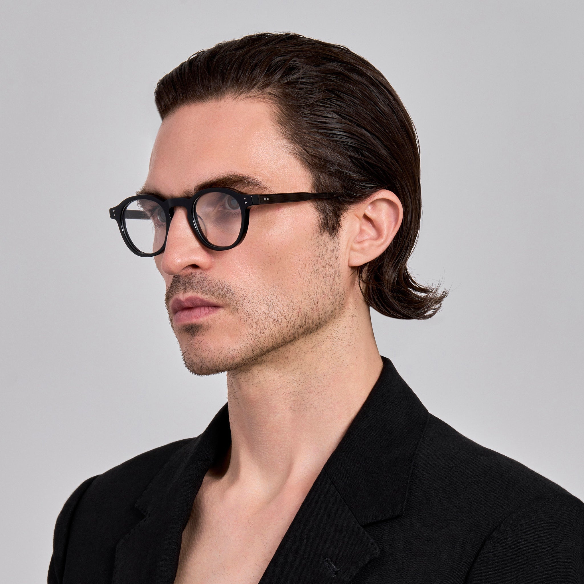 Heath Optical in Black Matt Nickel - LINDA FARROW - Optical Frame -