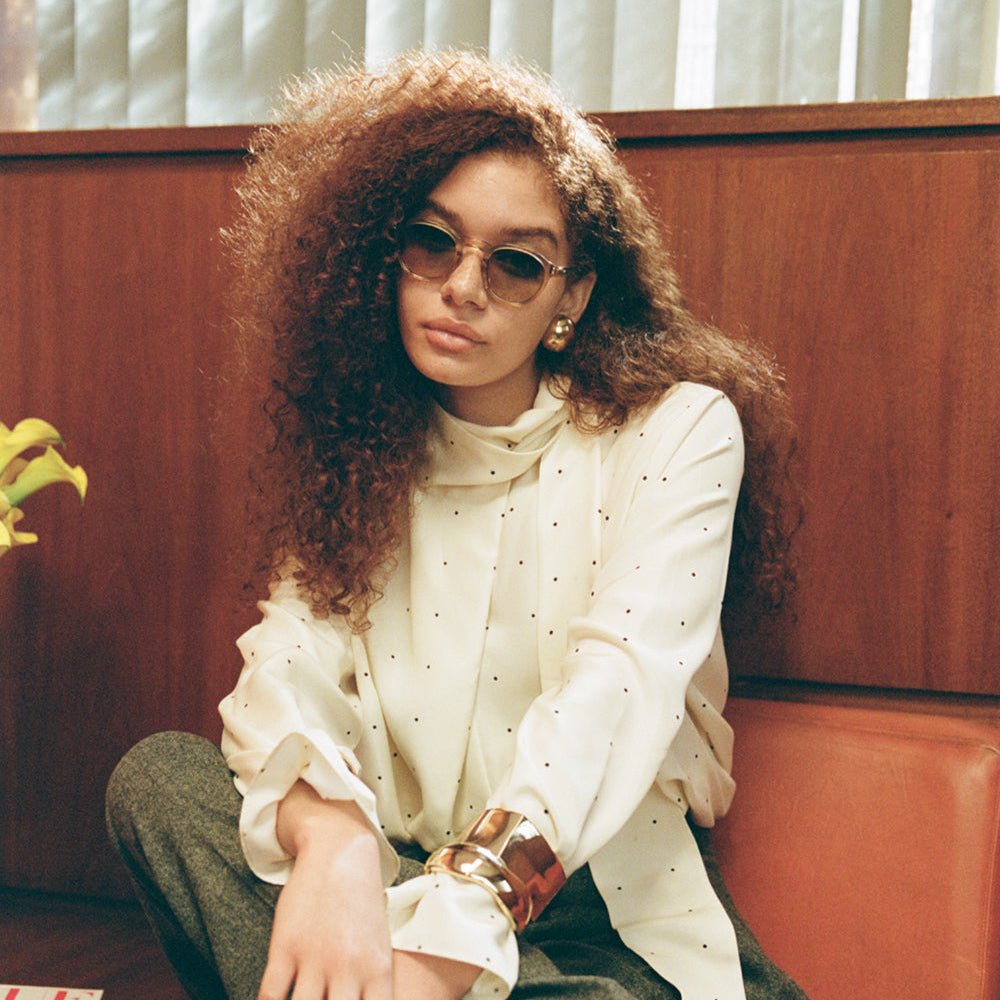 Heath Sunglasses in Honey - LINDA FARROW - Sunglasses -