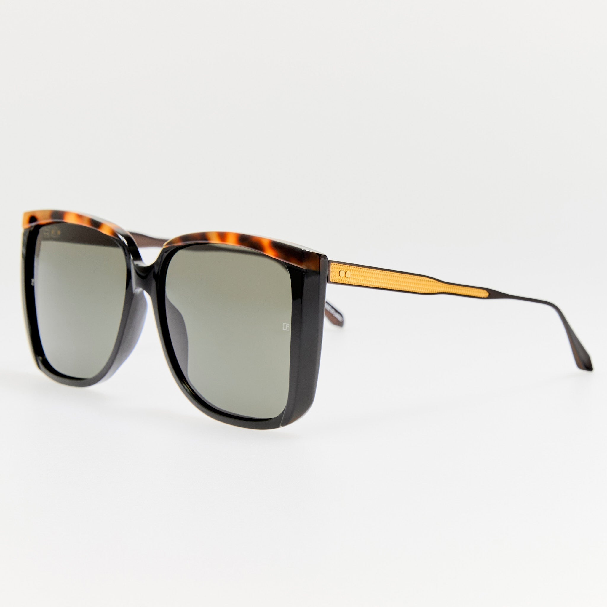 Helena Sunglasses in Black - LINDA FARROW - Sunglasses -