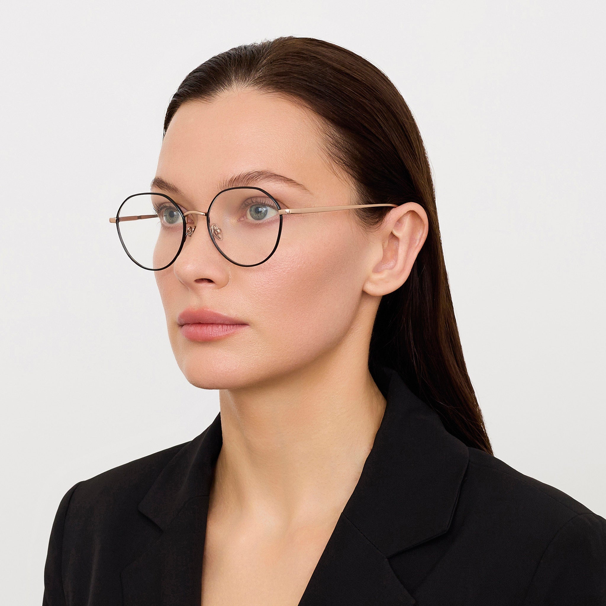 Isla Optical in 18K Rose Gold - LINDA FARROW - Optical Frame -