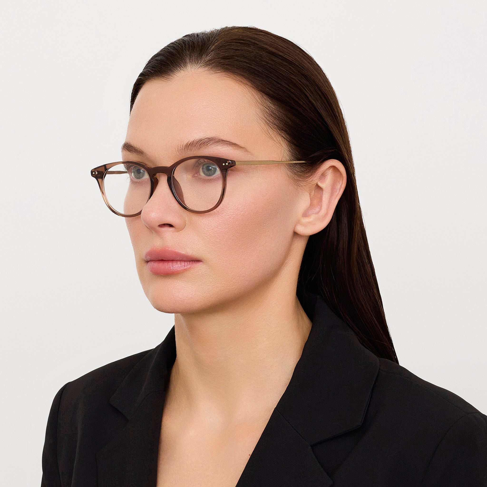Jamie Optical in Brown - LINDA FARROW - Optical Frame -