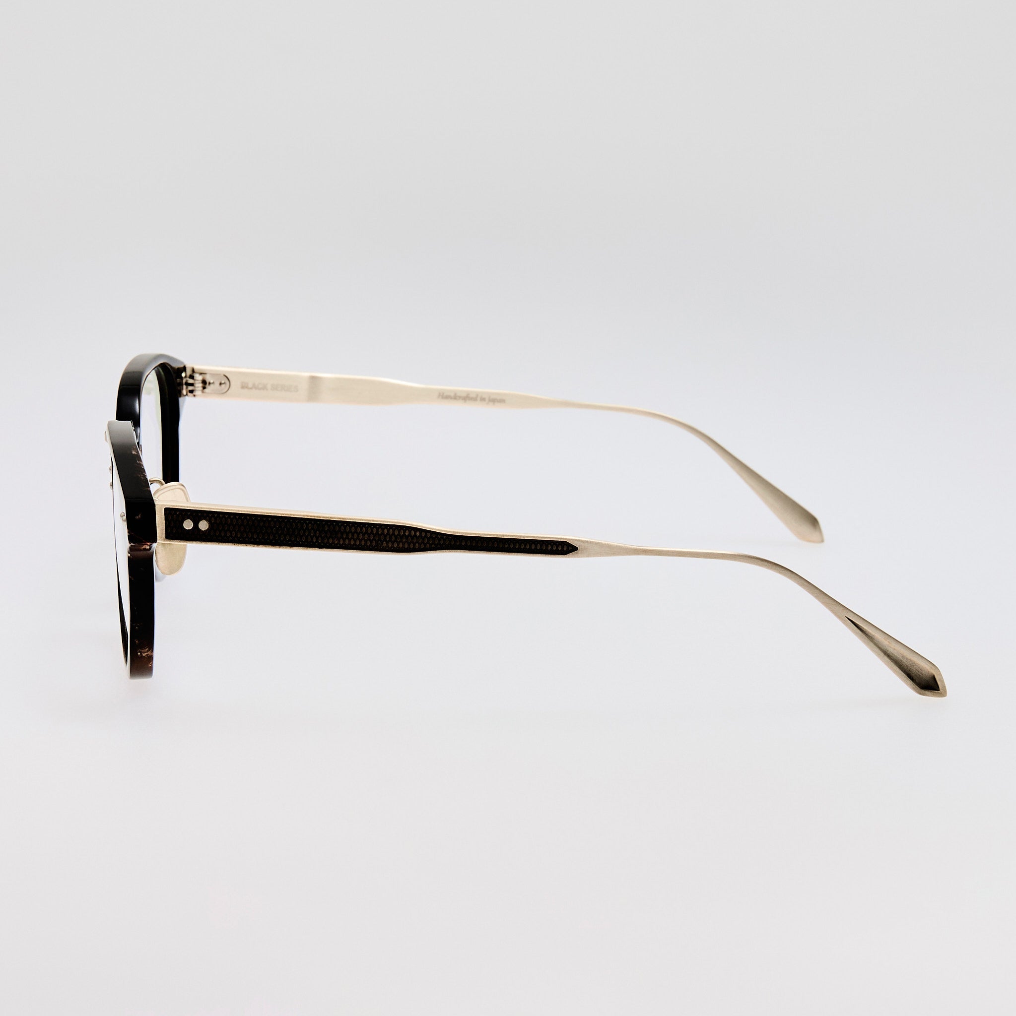 Jeffrey Optical Frame in Buffalo Horn and 925 Sterling Silver - LINDA FARROW - Optical Frame -