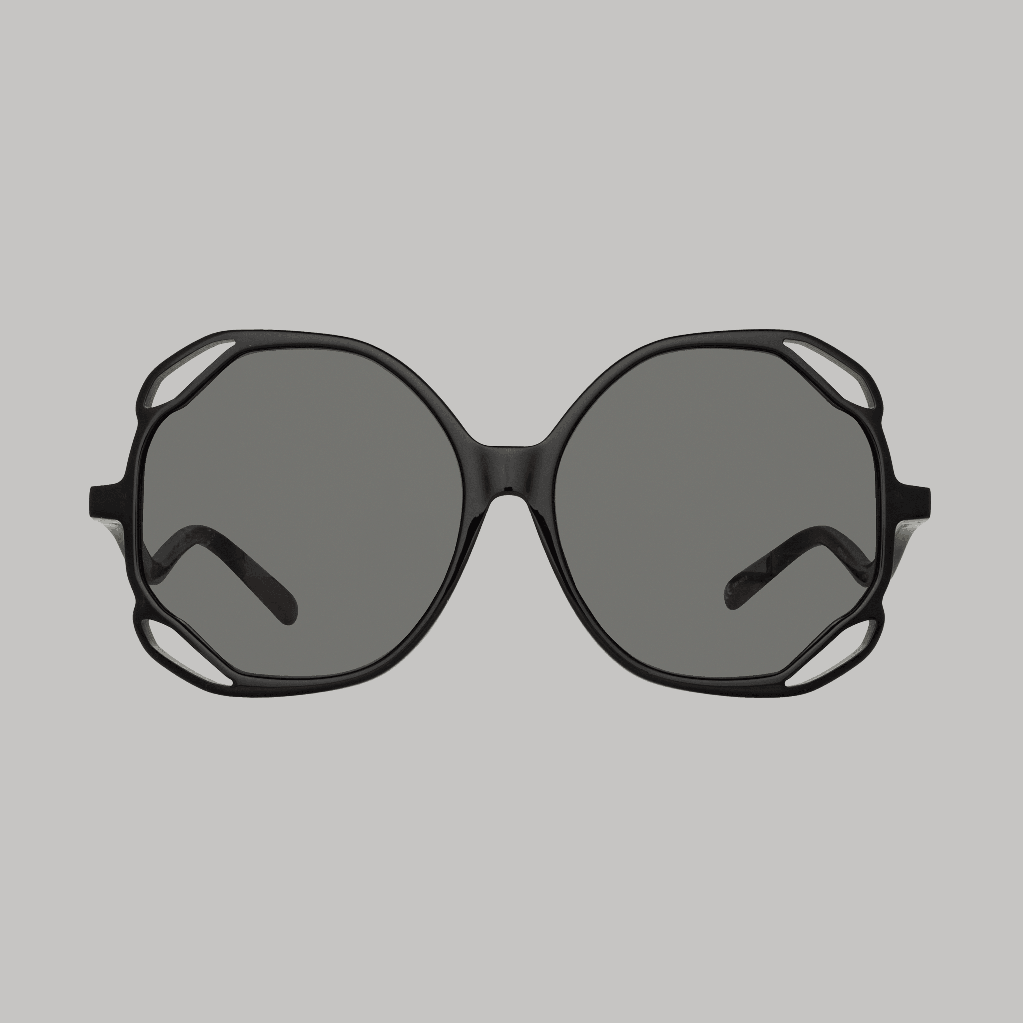 Jerry Oversized Sunglasses in Black - LINDA FARROW - Sunglasses -