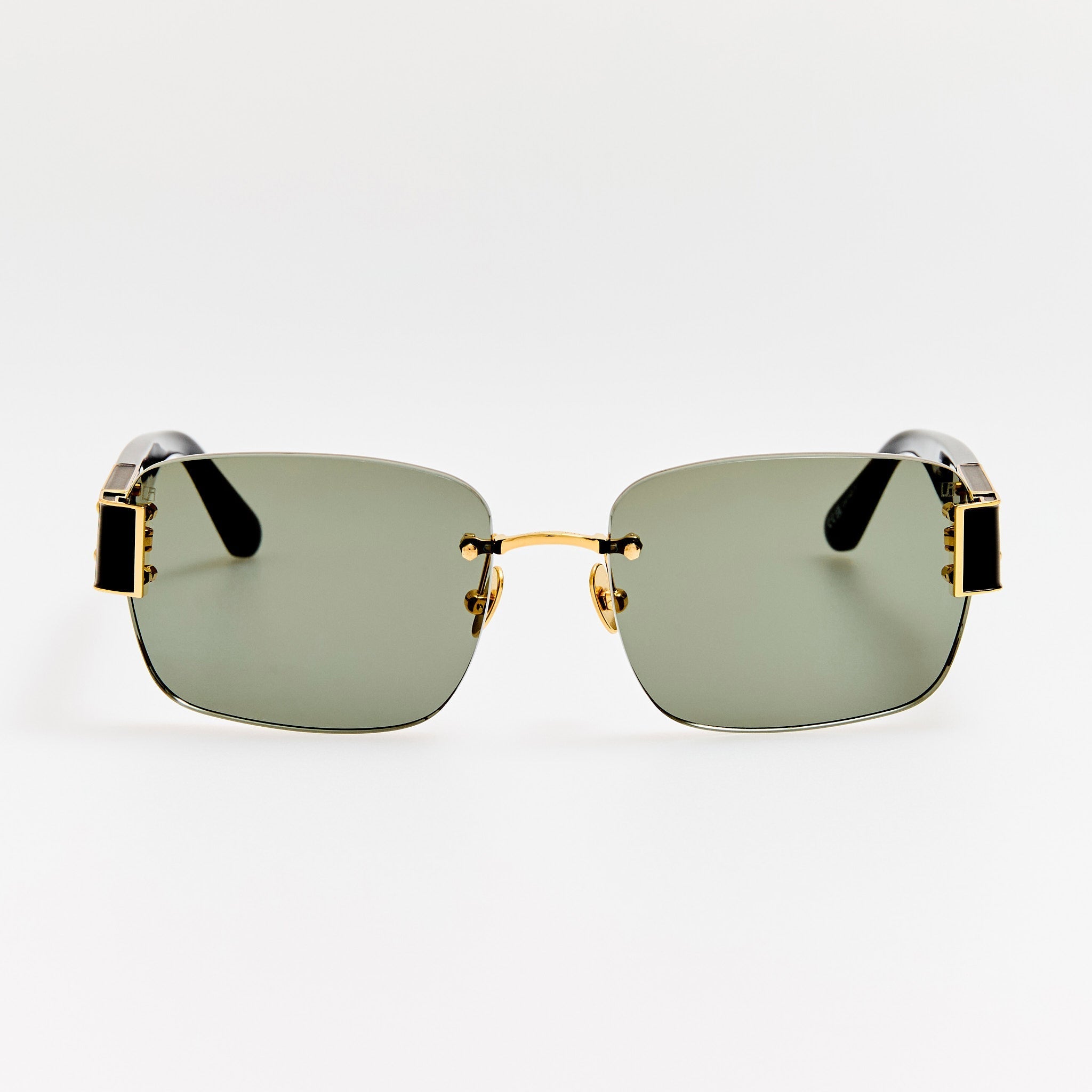 Jessica Sunglasses in Black and Grey - LINDA FARROW - Sunglasses -