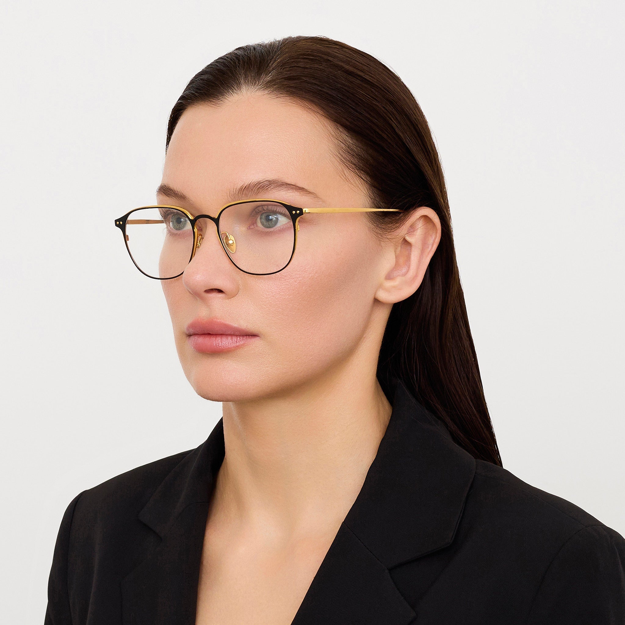Jude Optical in 22K Yellow Gold - LINDA FARROW - Optical Frame -