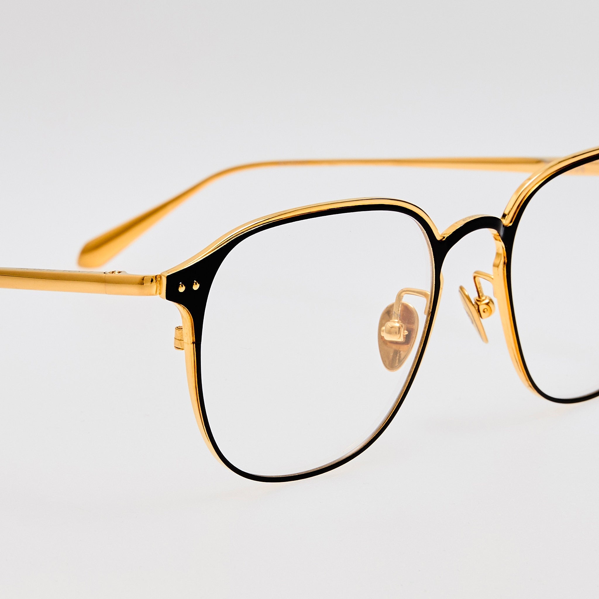 Jude Optical in 22K Yellow Gold - LINDA FARROW - Optical Frame -