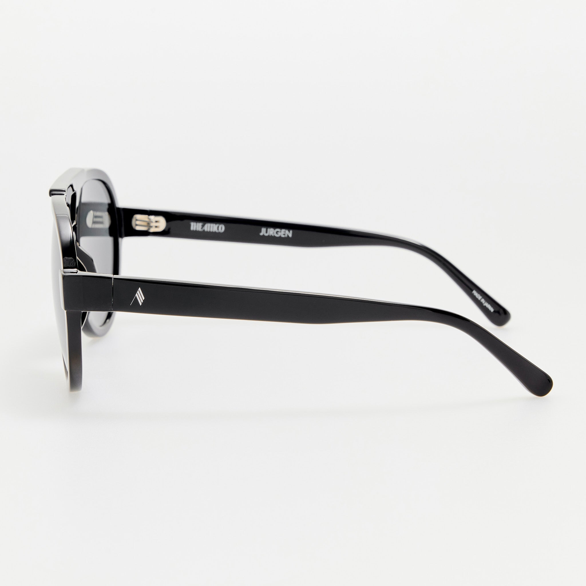 Jurgen Aviator Sunglasses in Black - LINDA FARROW - Sunglasses -