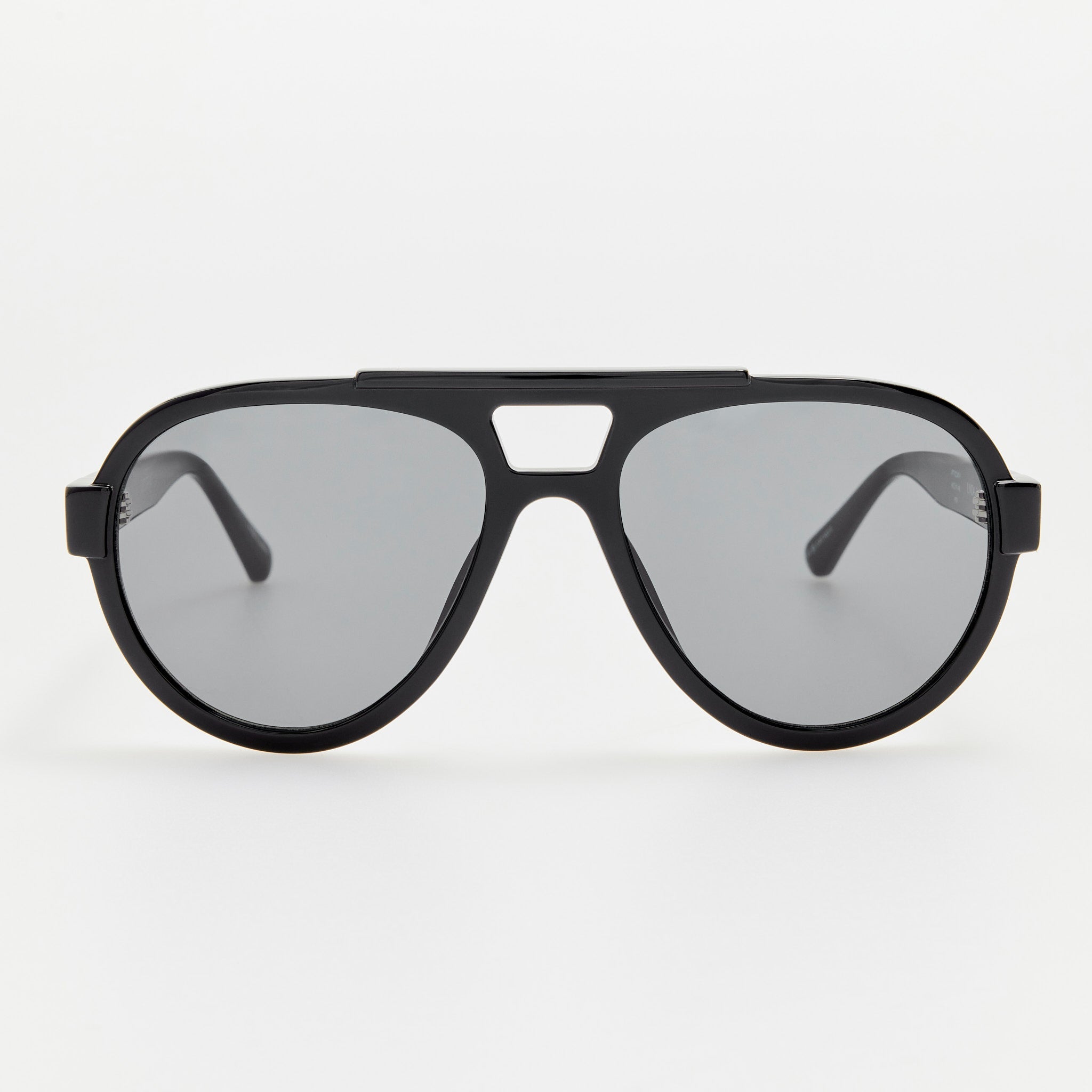Jurgen Aviator Sunglasses in Black - LINDA FARROW - Sunglasses -