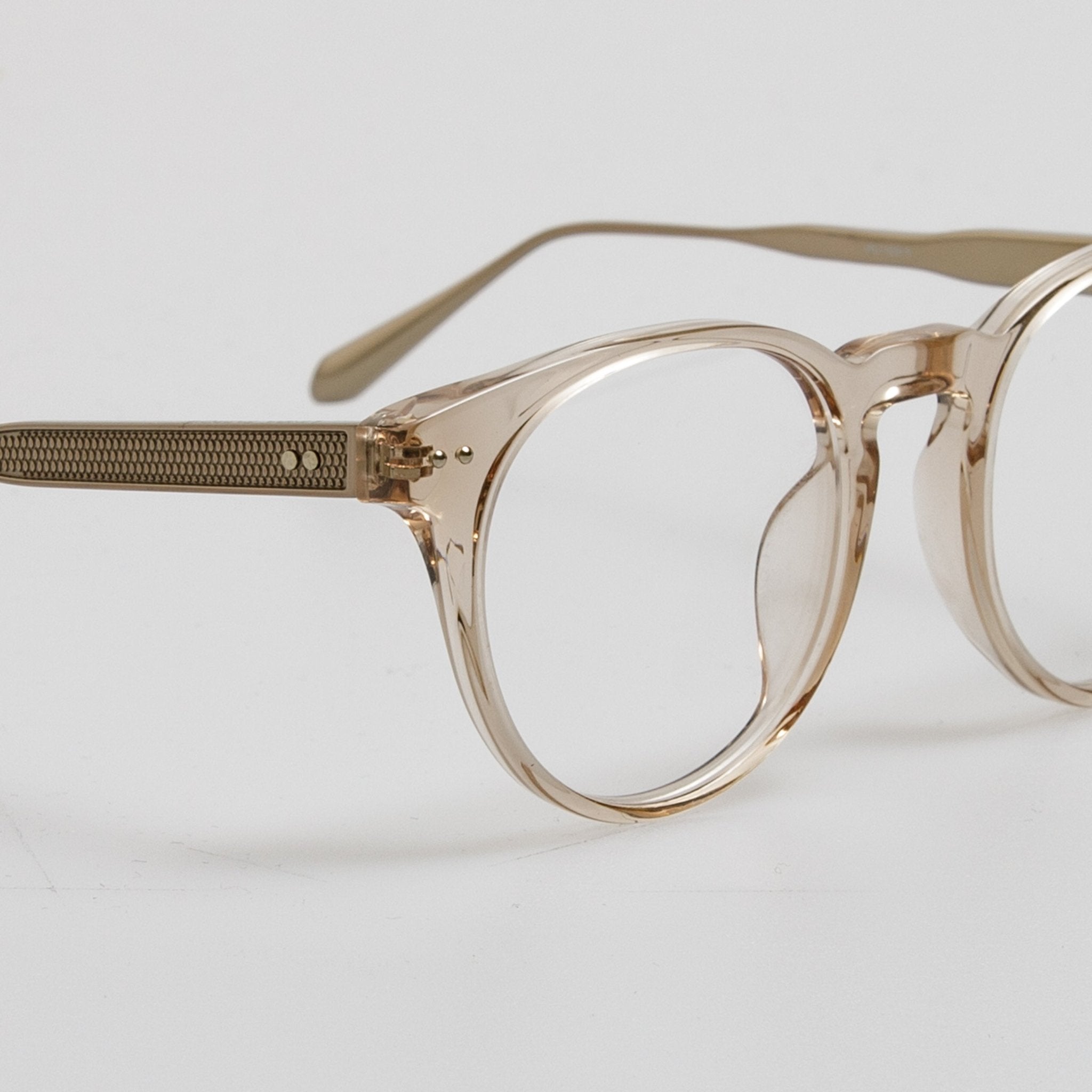 Kaan Oval Optical Frame in 22K Light Gold - LINDA FARROW - Optical Frame -