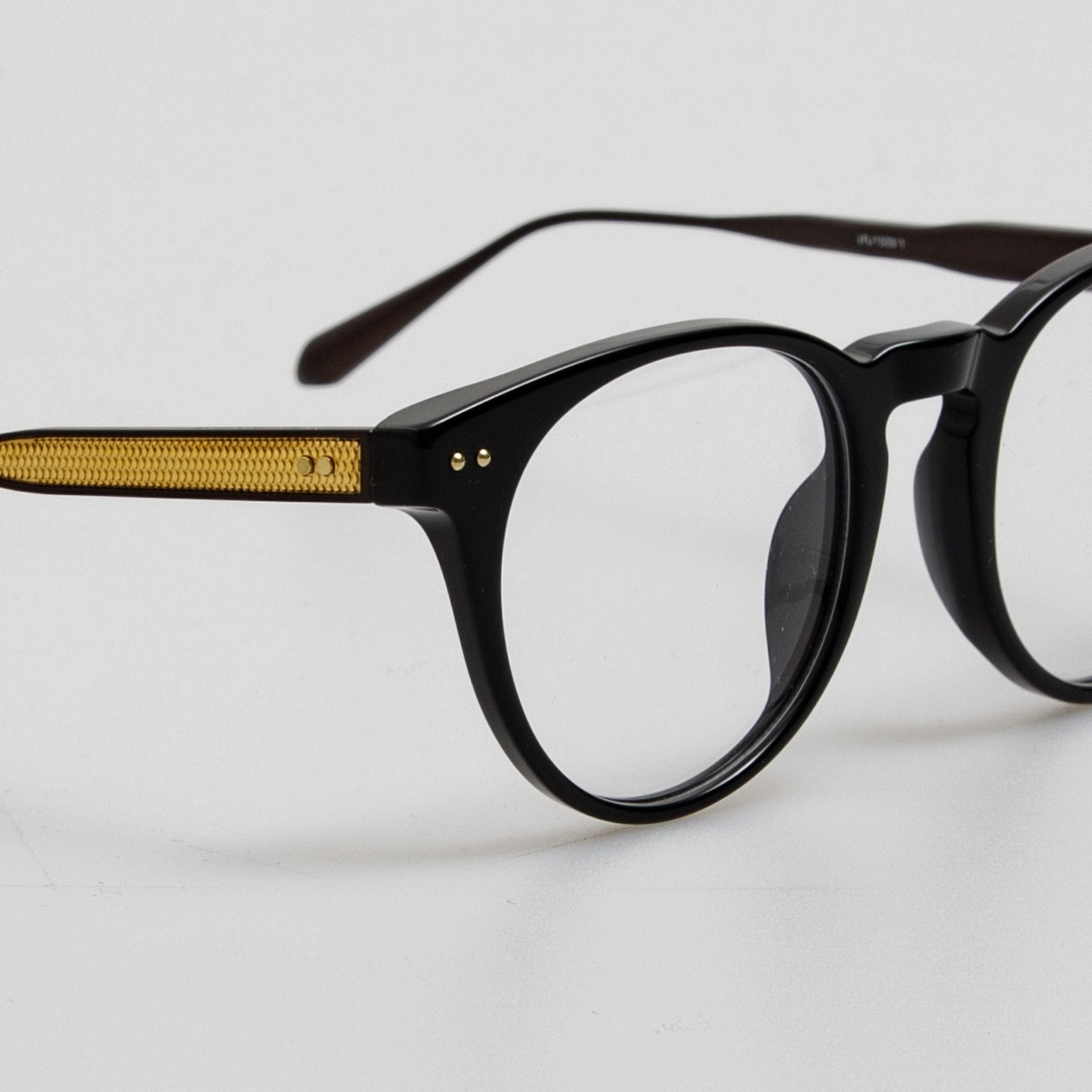 Kaan Oval Optical Frame in Black - LINDA FARROW - Optical Frame -