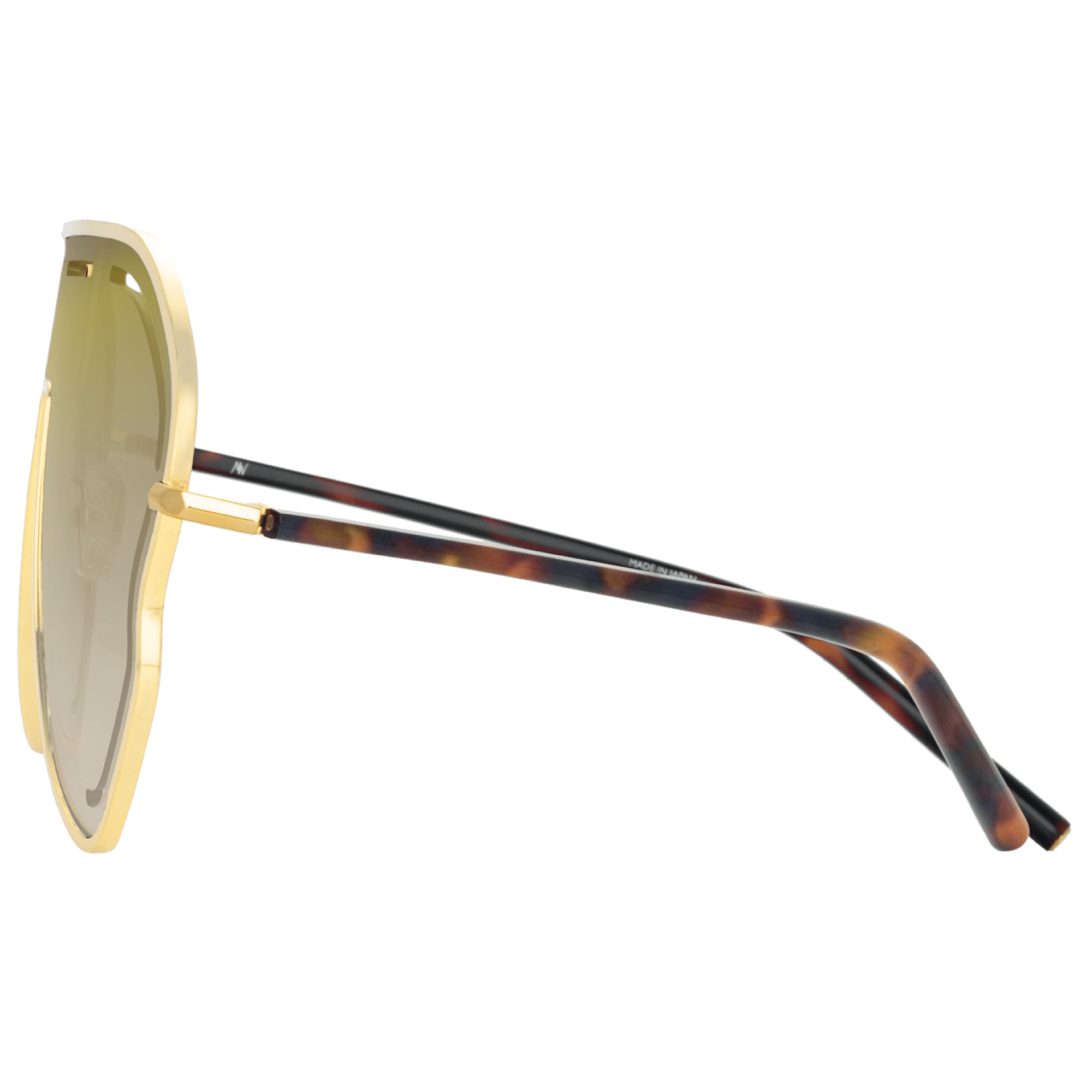 Kika Gardenia Sunglasses in Gold - LINDA FARROW - Sunglasses -