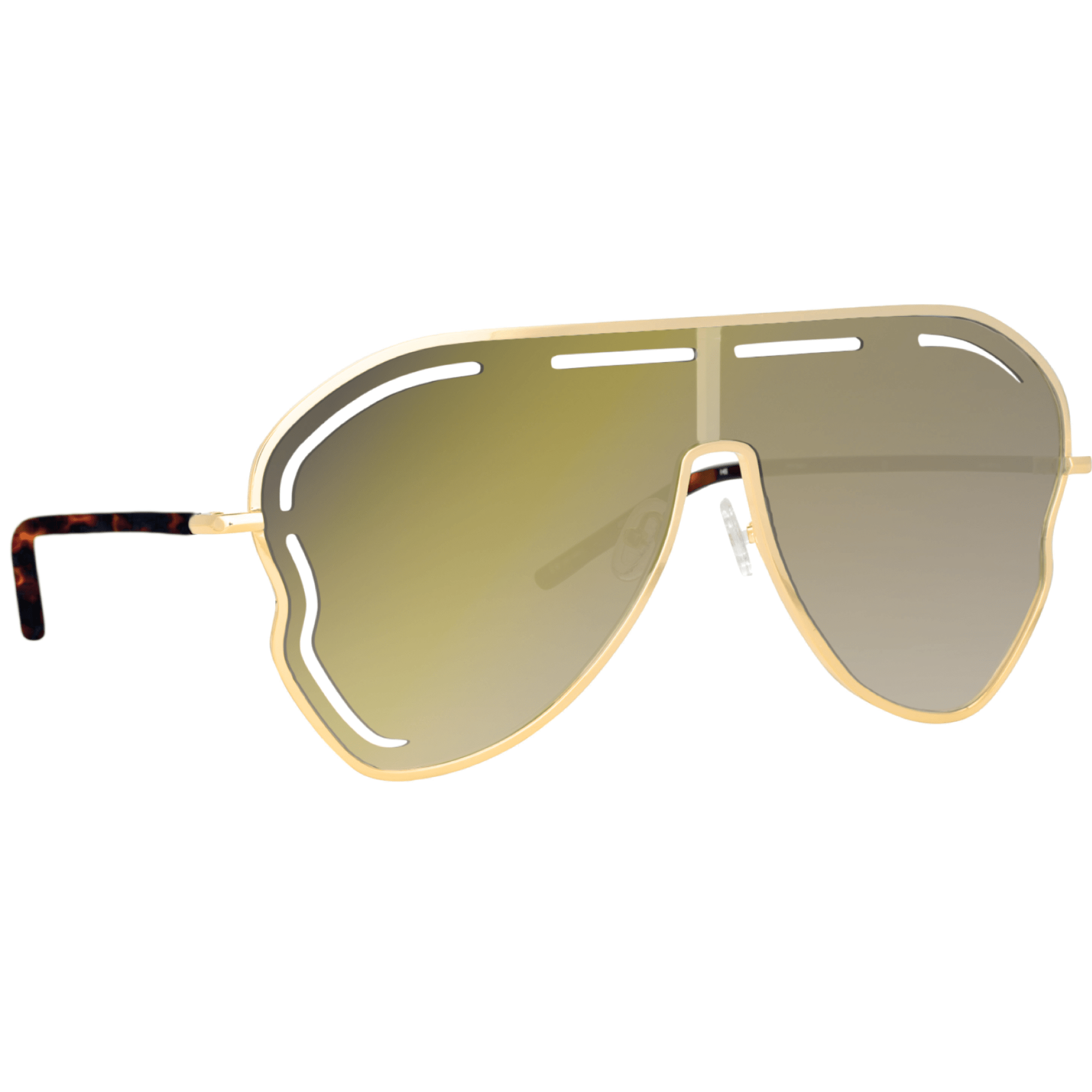 Kika Gardenia Sunglasses in Gold - LINDA FARROW - Sunglasses -