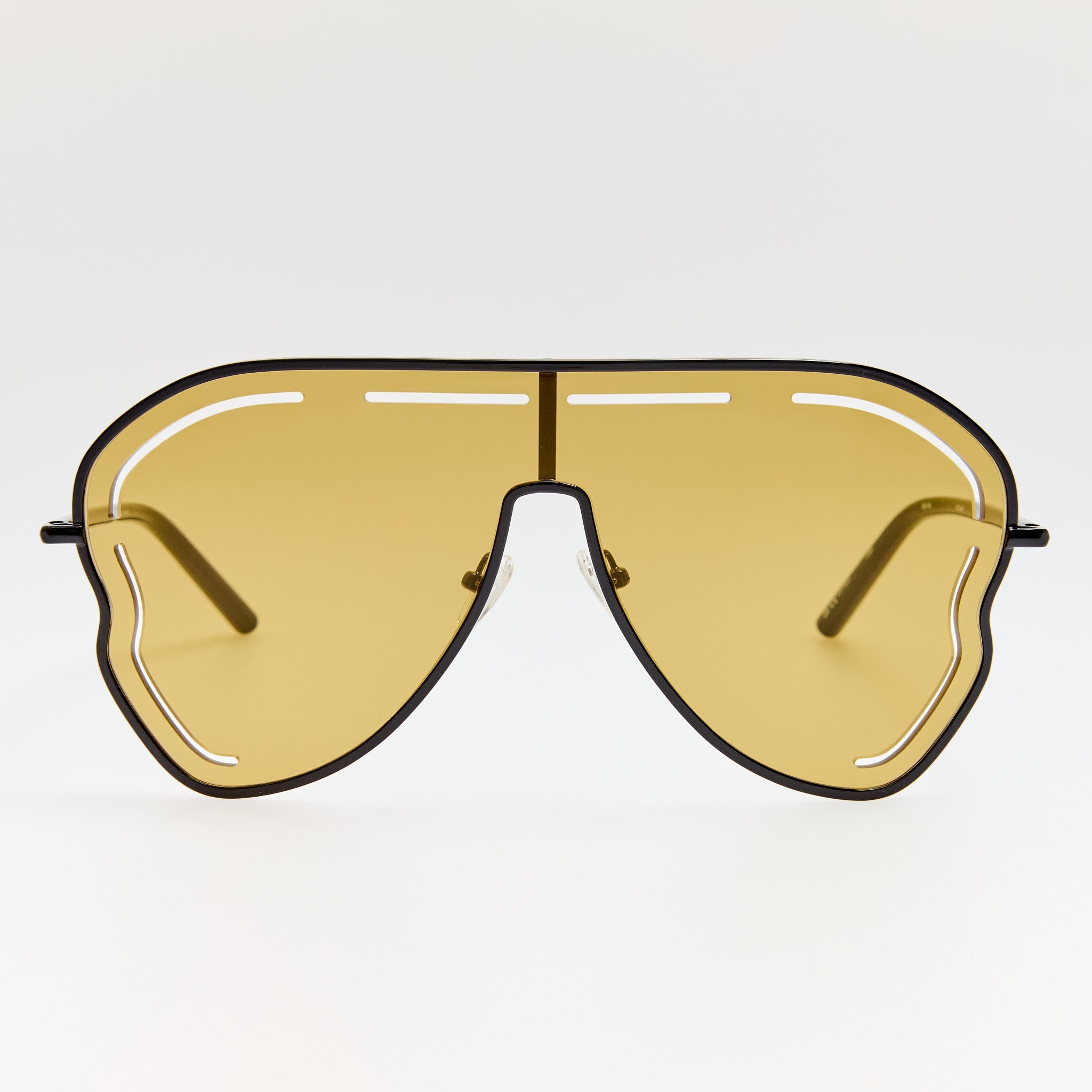 Kika Gardenia Sunglasses in Yellow and Black - LINDA FARROW - Sunglasses -