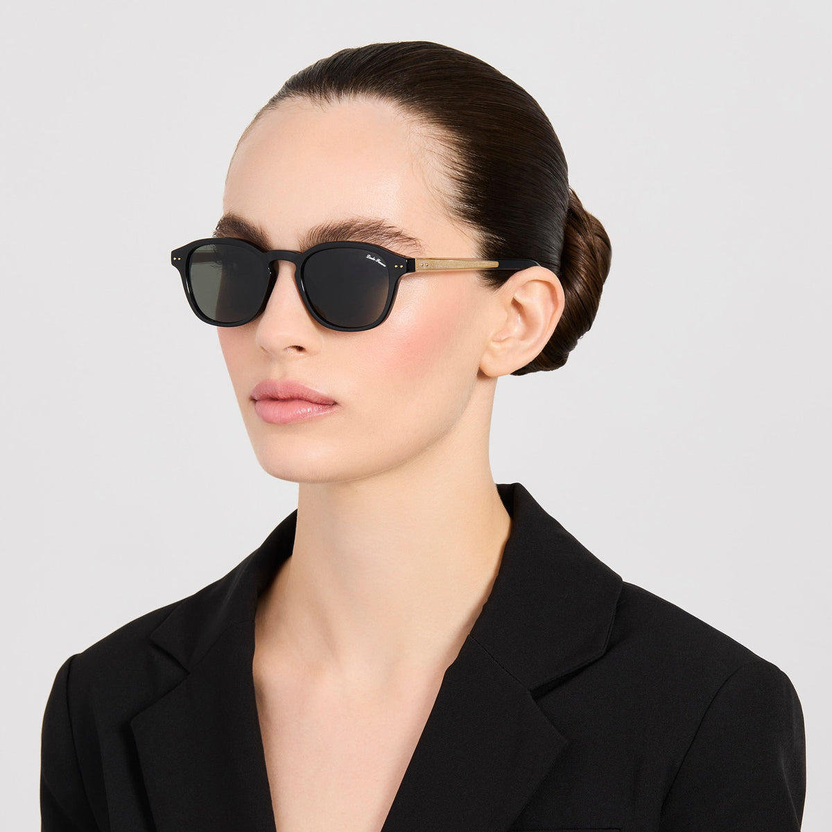 Kim Sunglasses in Black - LINDA FARROW-Sunglasses-