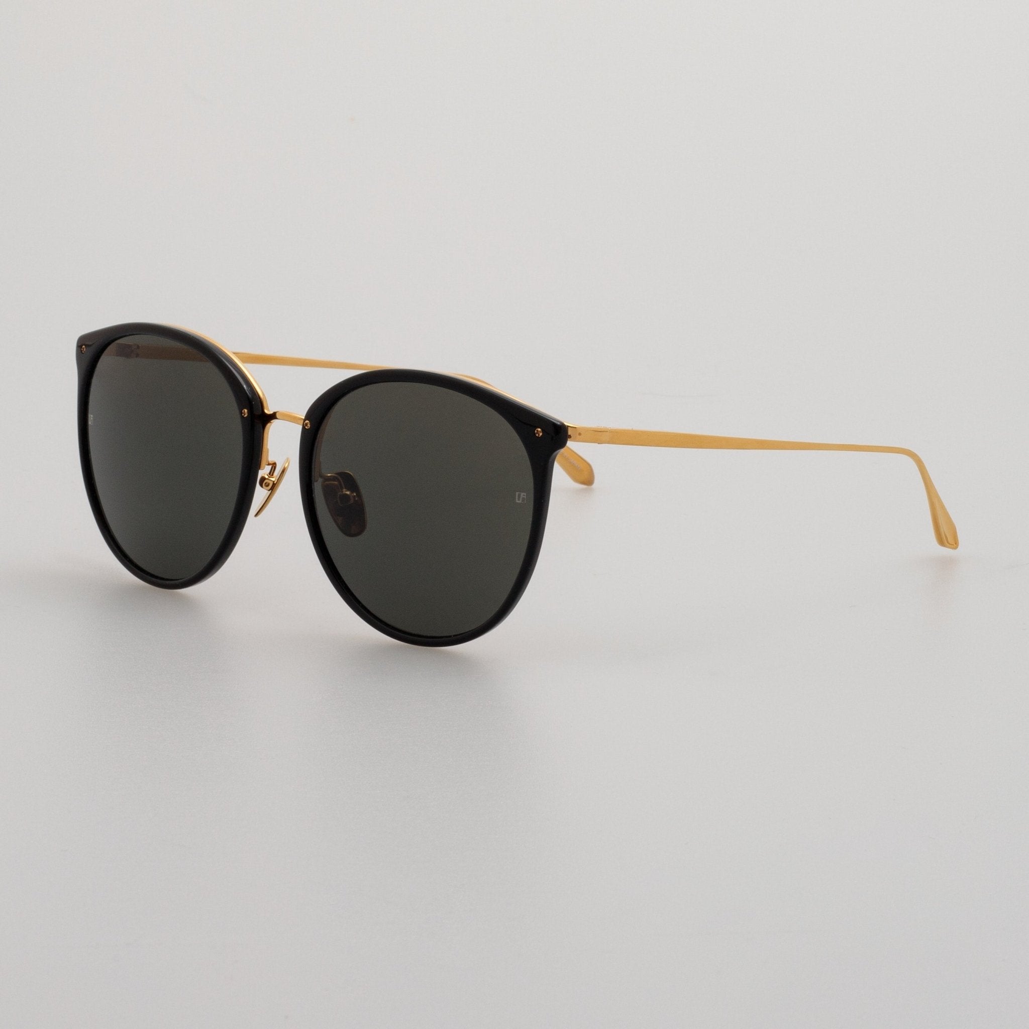 Kings Sunglasses in Black - LINDA FARROW - Sunglasses -