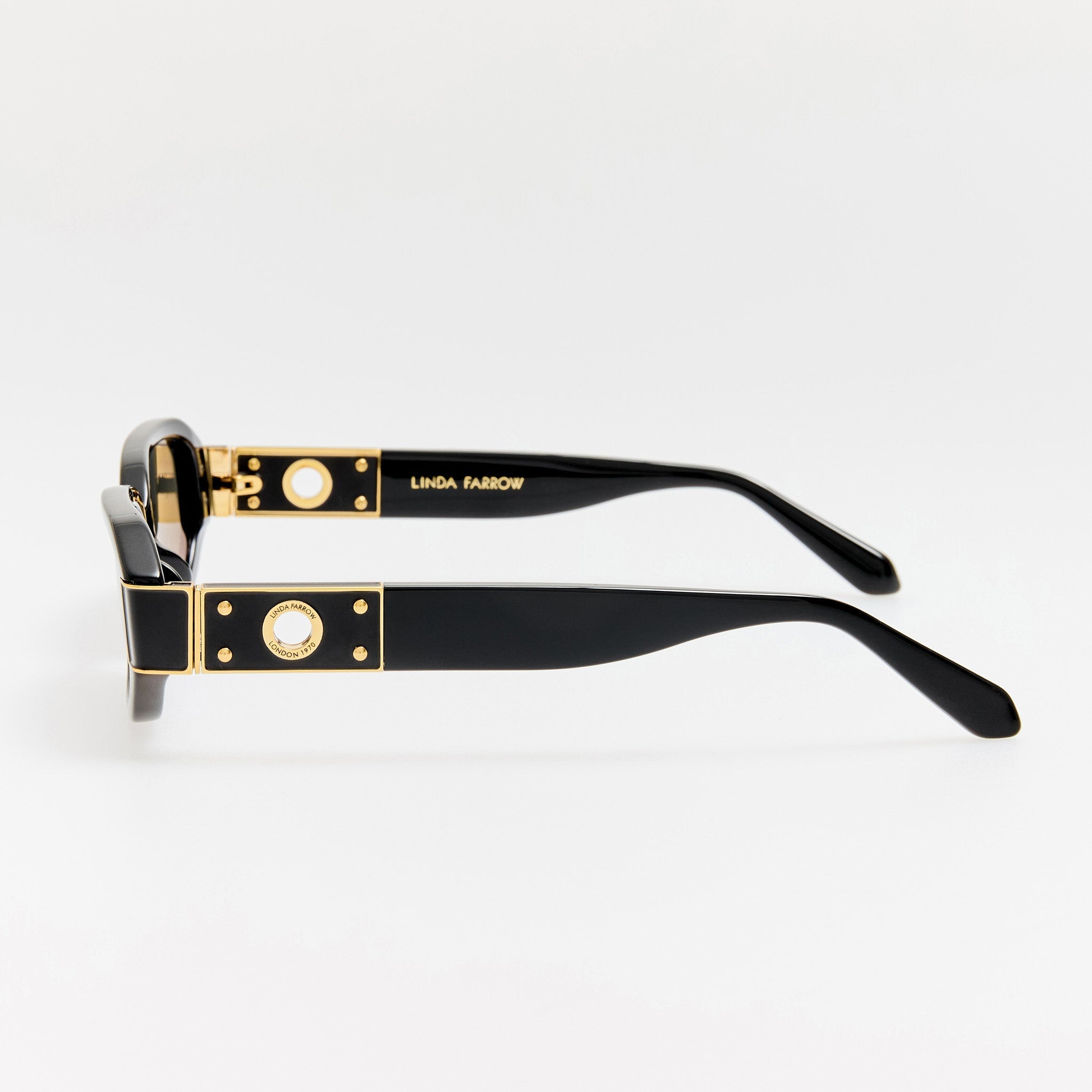 Laura Sunglasses in Black - LINDA FARROW - Sunglasses -