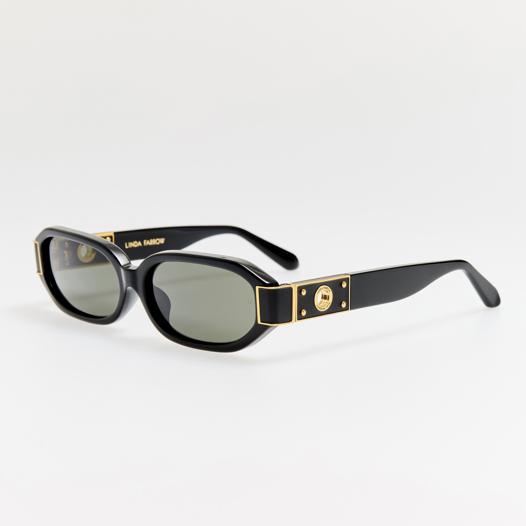 Laura Sunglasses in Black - LINDA FARROW - Sunglasses -
