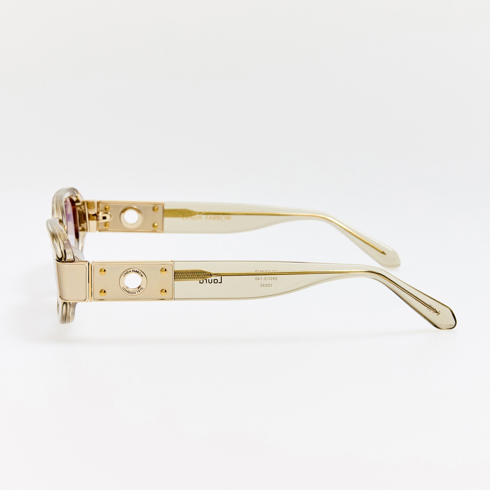 Laura Sunglasses in Truffle and Dusk - LINDA FARROW - Sunglasses -