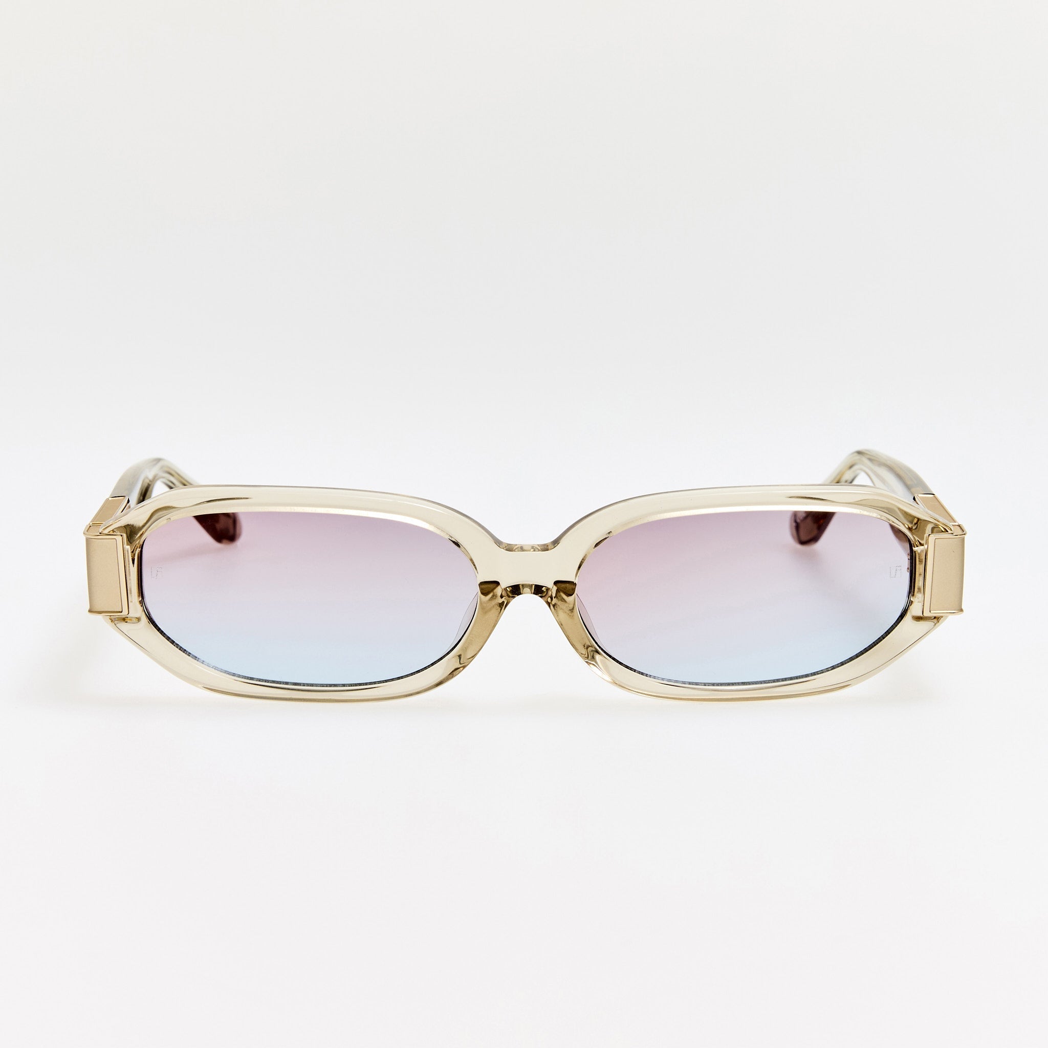 Laura Sunglasses in Truffle and Dusk - LINDA FARROW - Sunglasses -