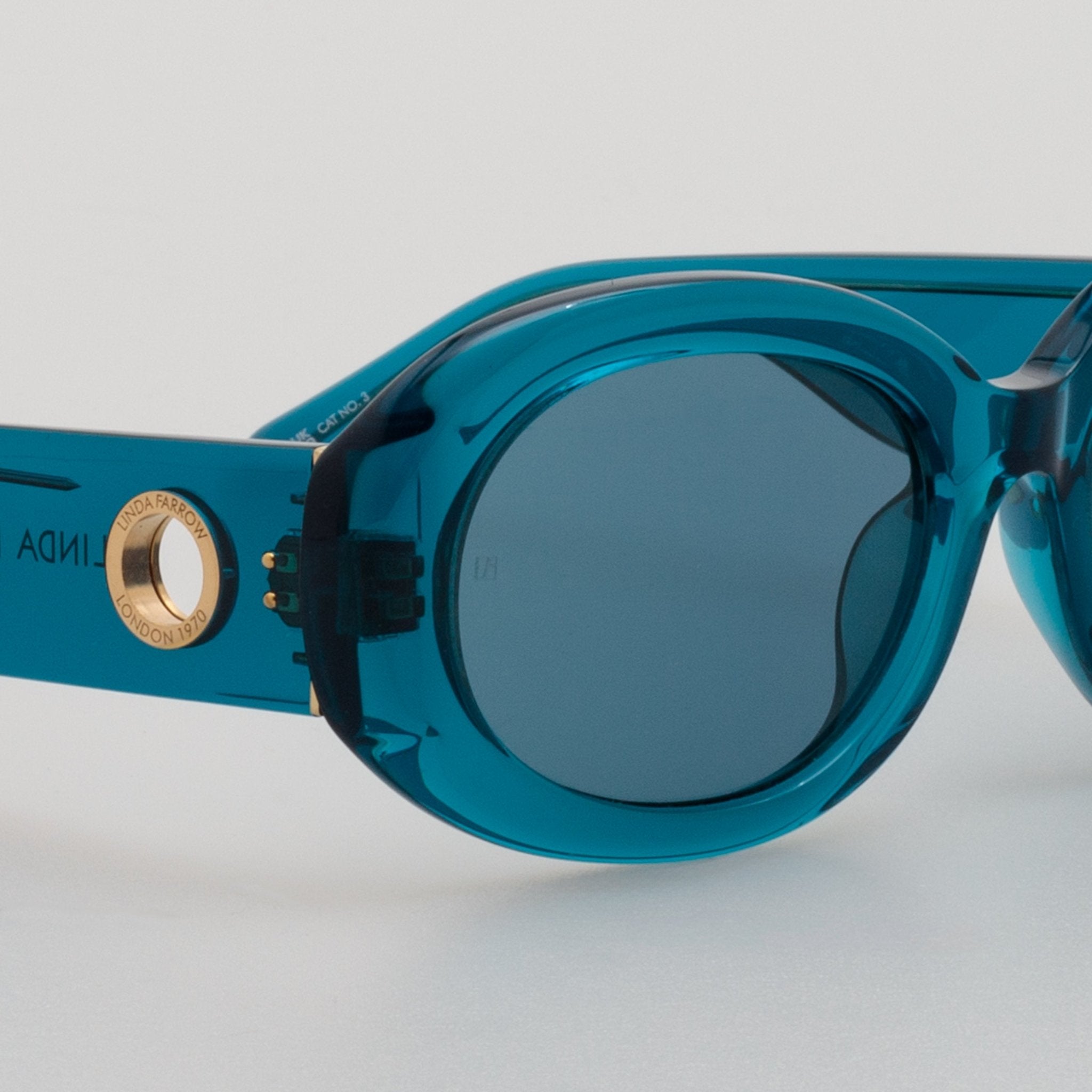 Lina Sunglasses in Aqua - LINDA FARROW - Sunglasses -