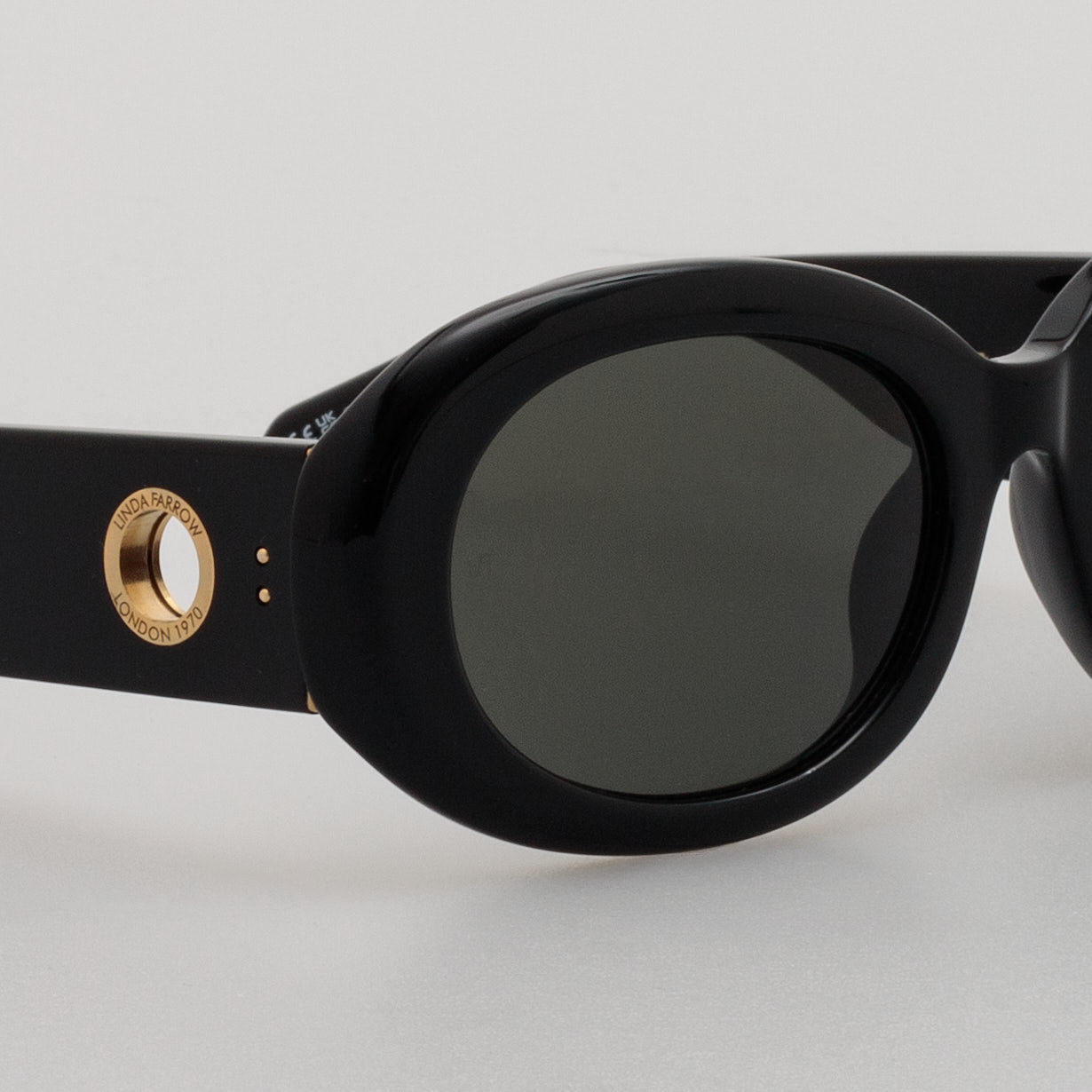 Lina Sunglasses in Black - LINDA FARROW - Sunglasses -