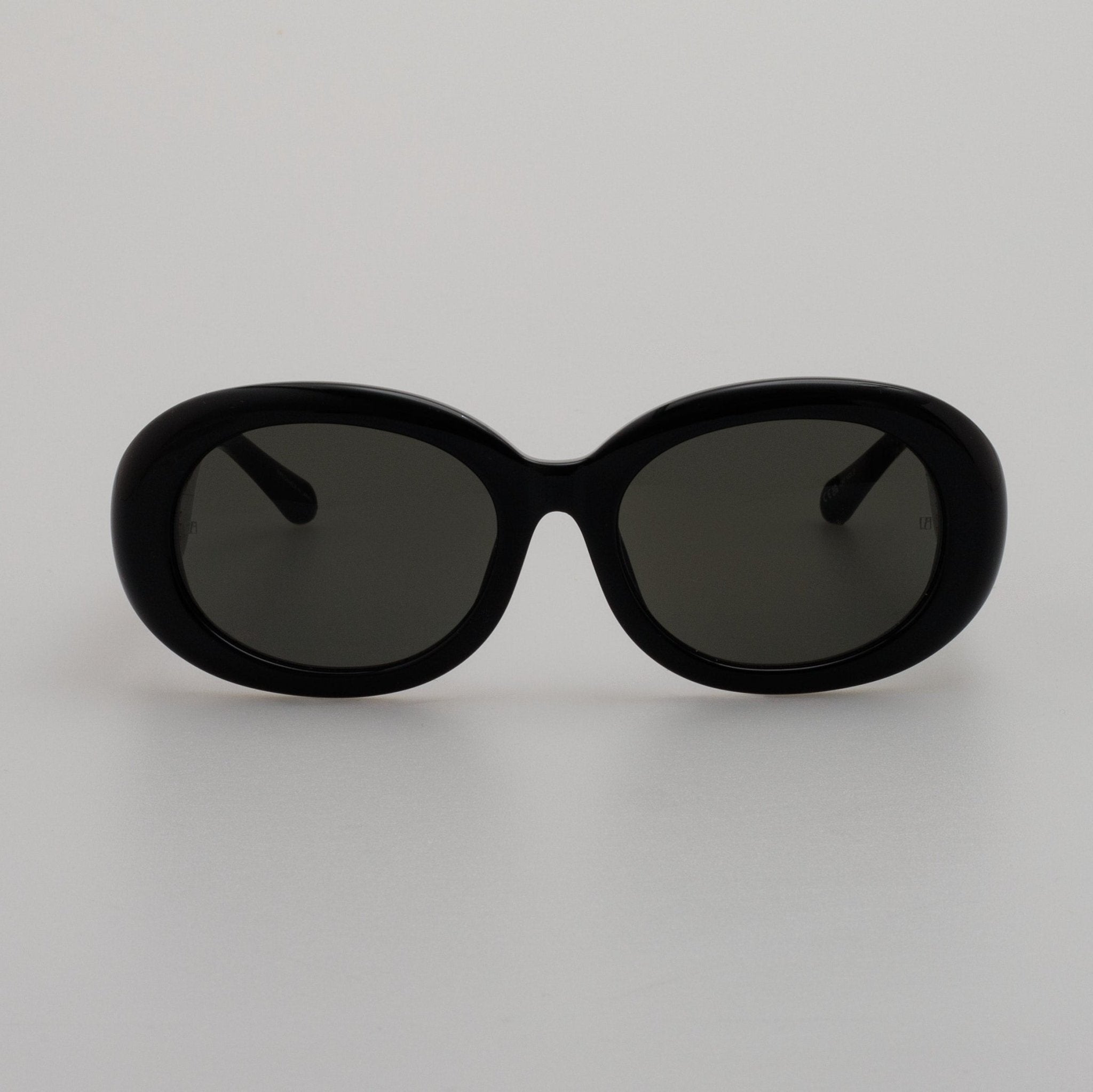 Lina Sunglasses in Black - LINDA FARROW - Sunglasses -