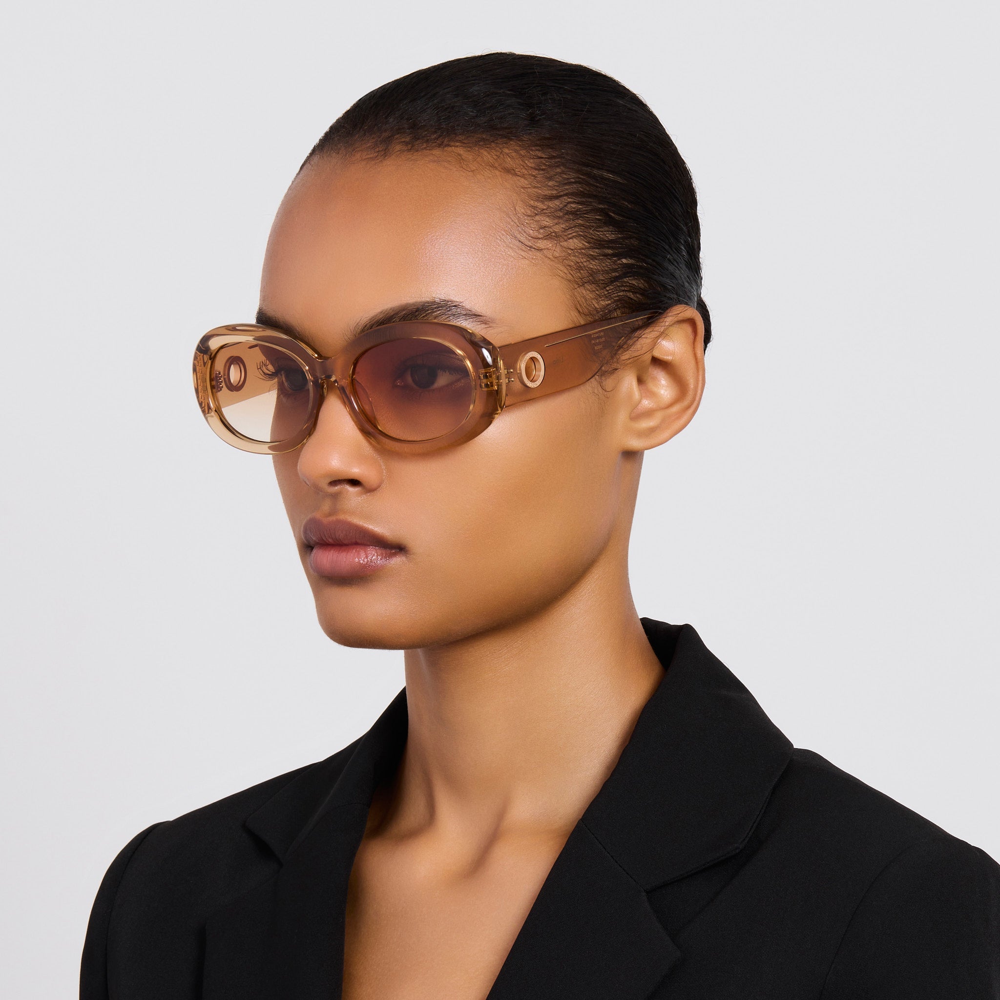 Lina Sunglasses in Honey - LINDA FARROW - Sunglasses -