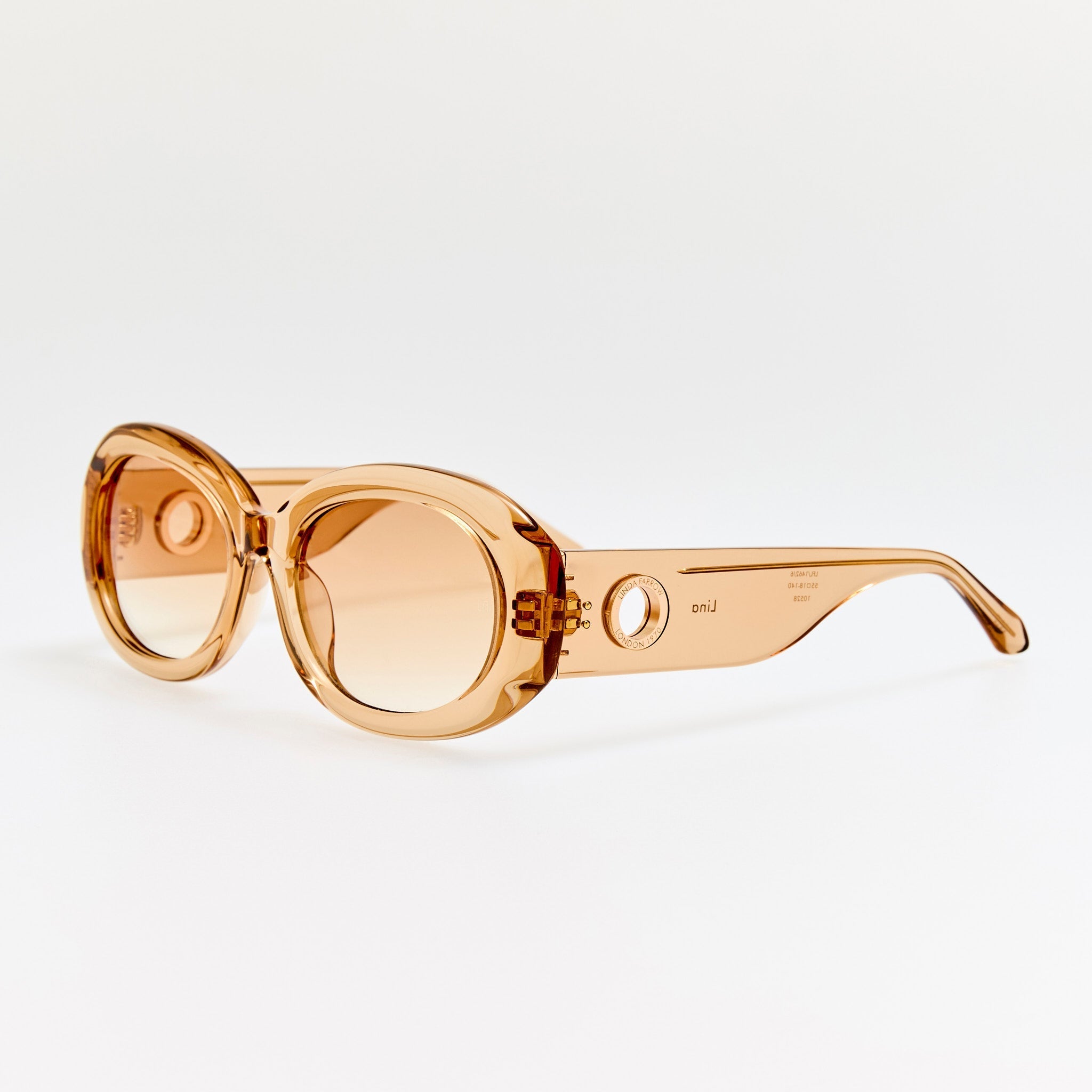 Lina Sunglasses in Honey - LINDA FARROW - Sunglasses -