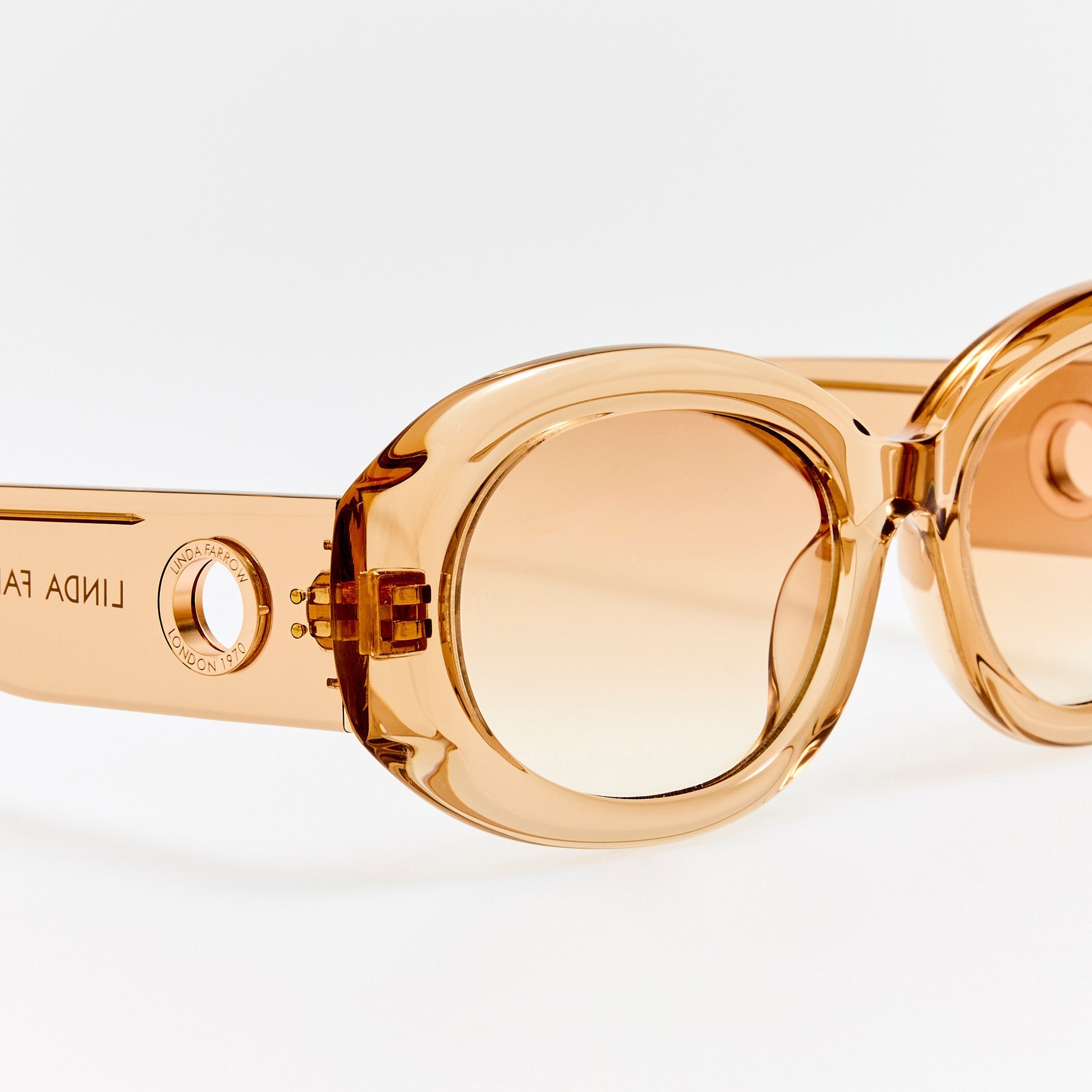 Lina Sunglasses in Honey - LINDA FARROW - Sunglasses -
