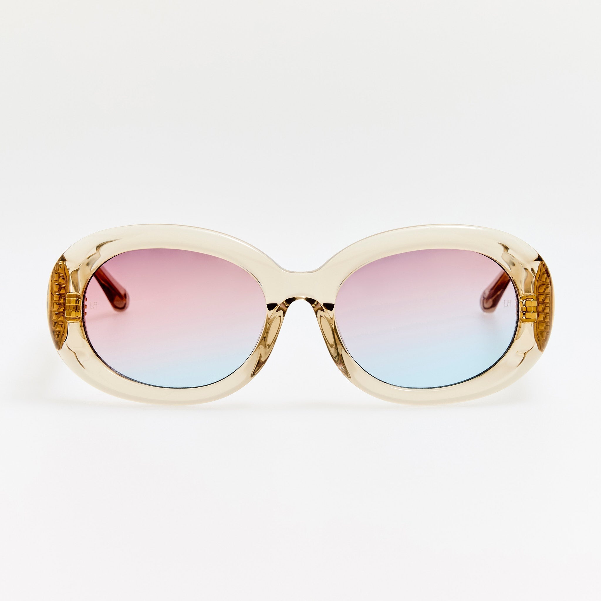 Lina Sunglasses in Truffle and Dusk - LINDA FARROW - Sunglasses -