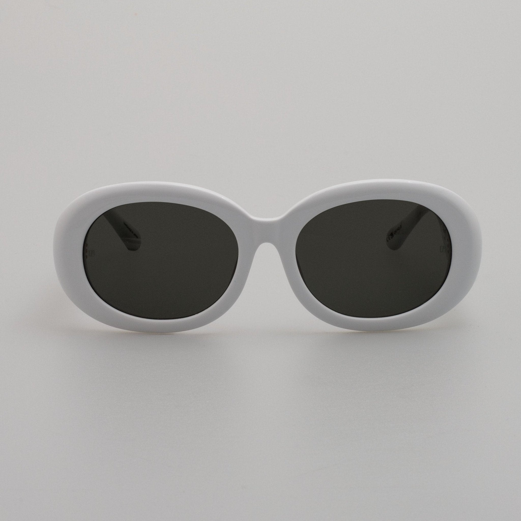 Lina Sunglasses in White - LINDA FARROW - Sunglasses -
