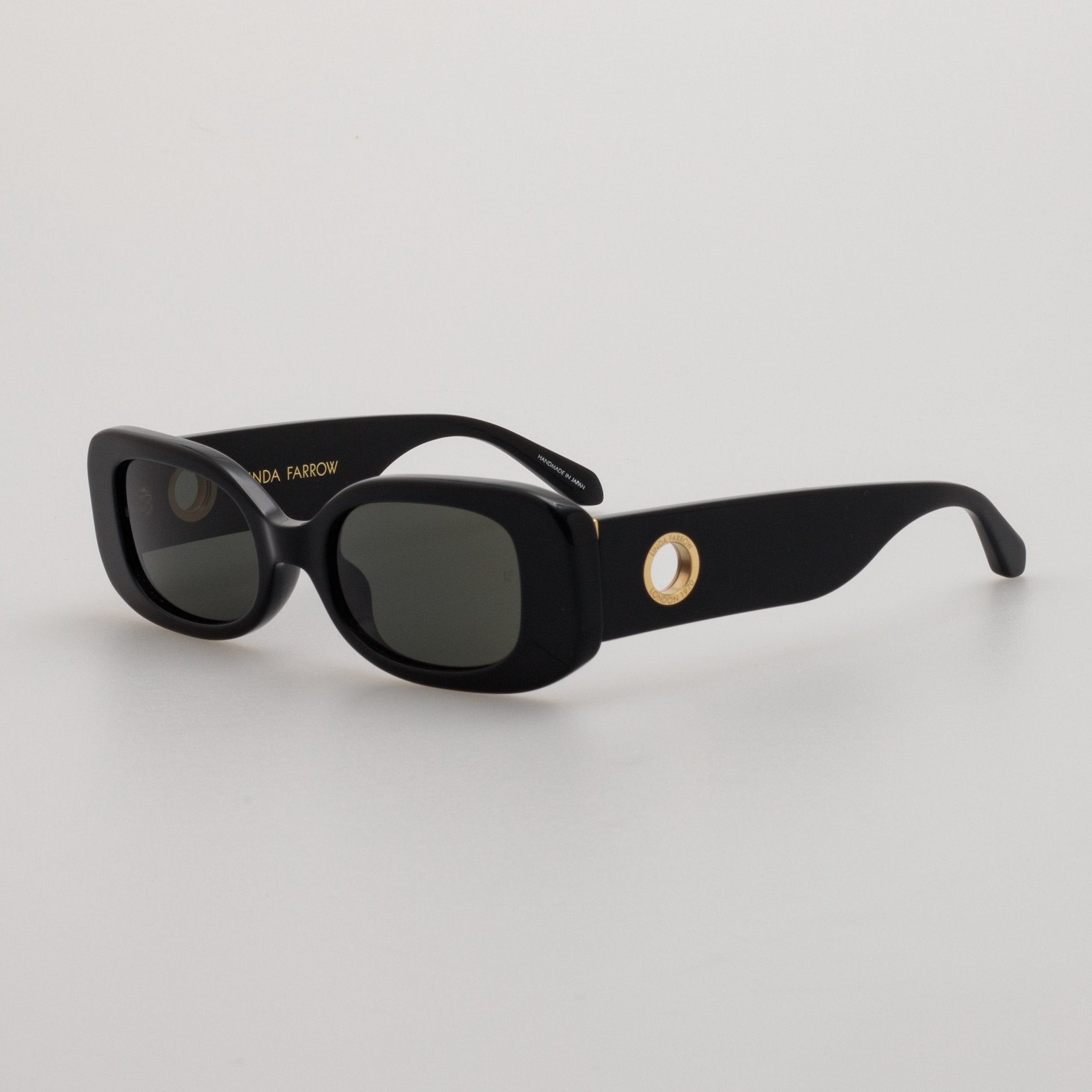 Lola Sunglasses in Black - LINDA FARROW - Sunglasses -