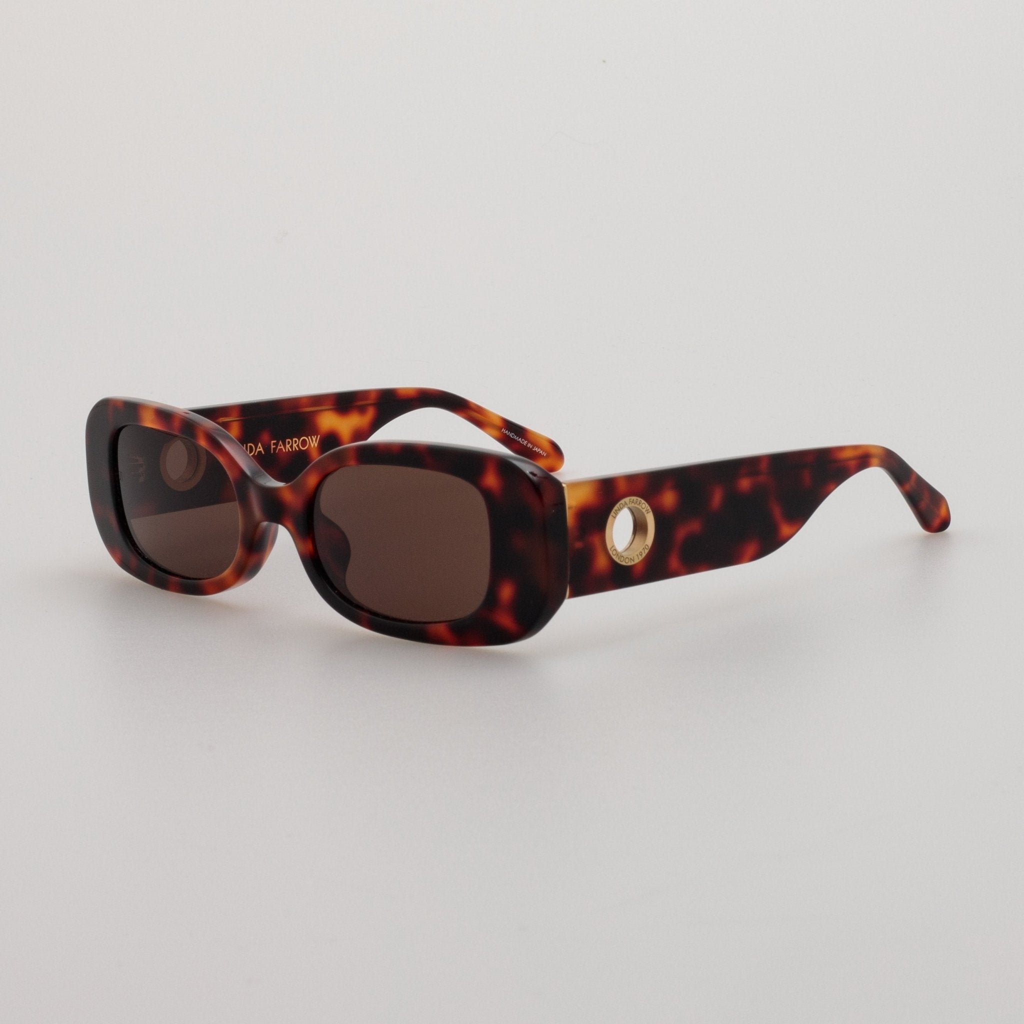 Lola Sunglasses in Tortoiseshell - LINDA FARROW - Sunglasses -
