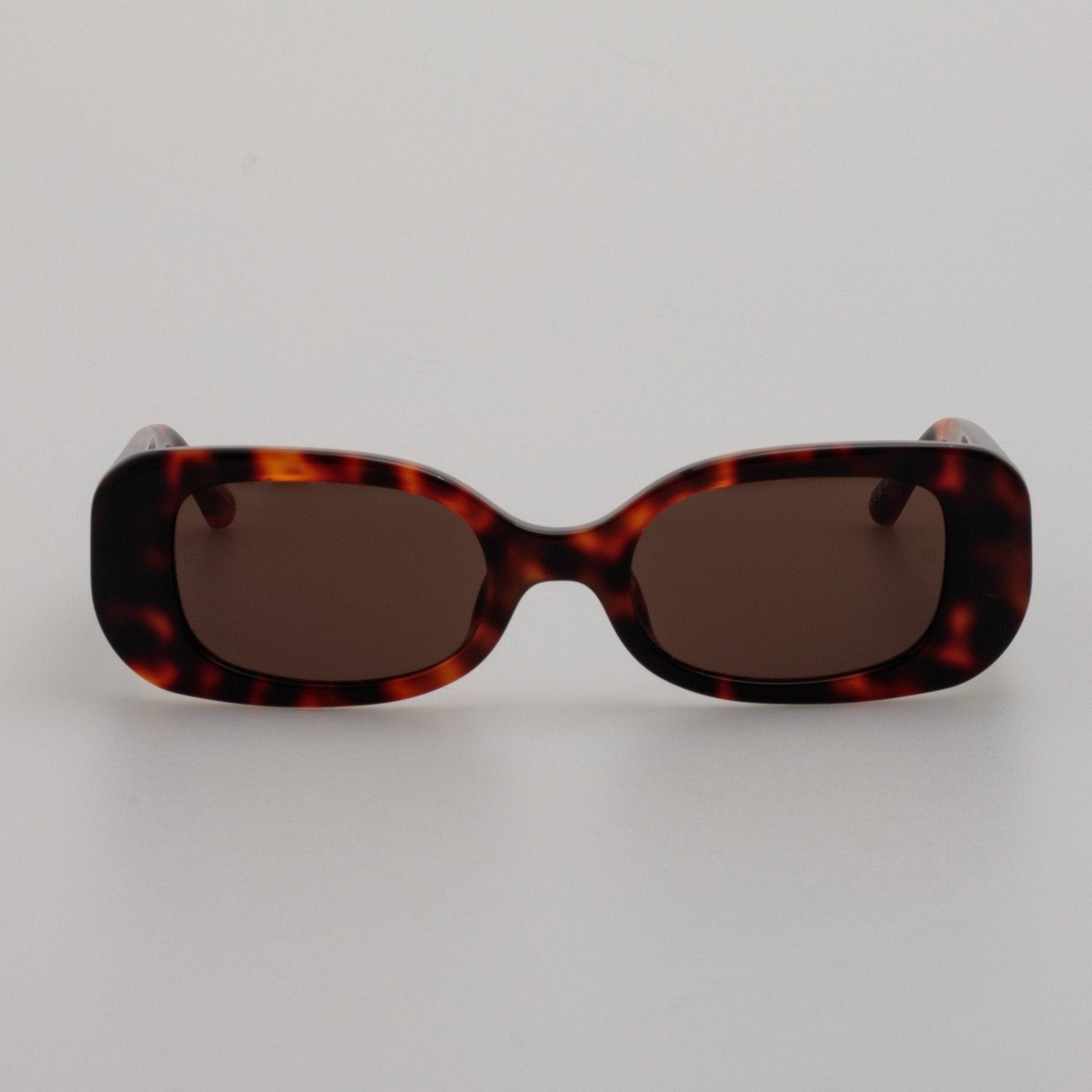 Lola Sunglasses in Tortoiseshell - LINDA FARROW - Sunglasses -