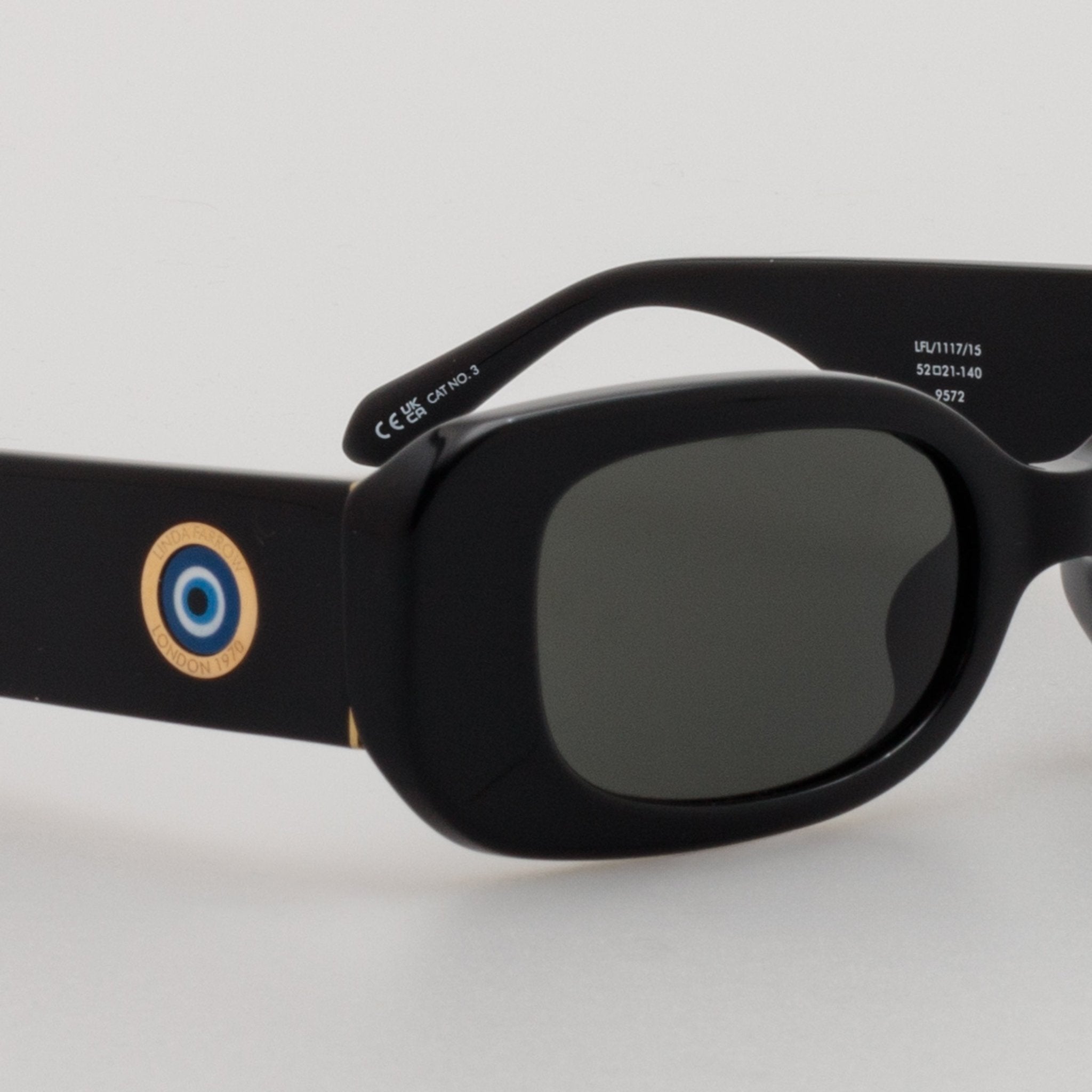 Lola Talisman Sunglasses in Black - LINDA FARROW - Sunglasses -
