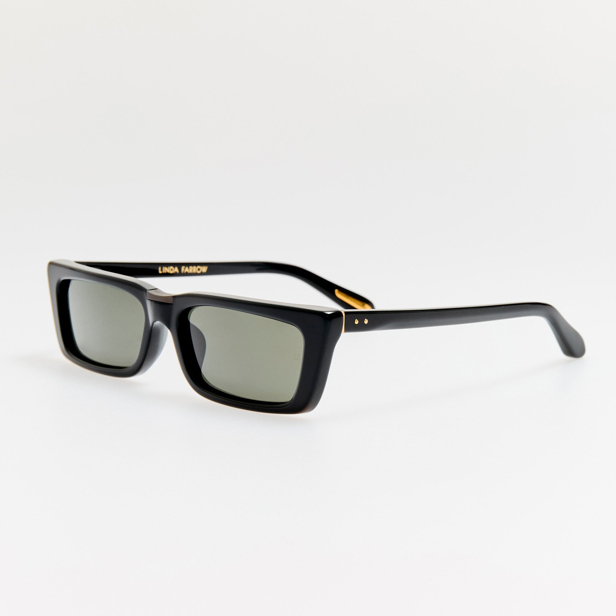 Lucia Sunglasses in Black - LINDA FARROW - Sunglasses -
