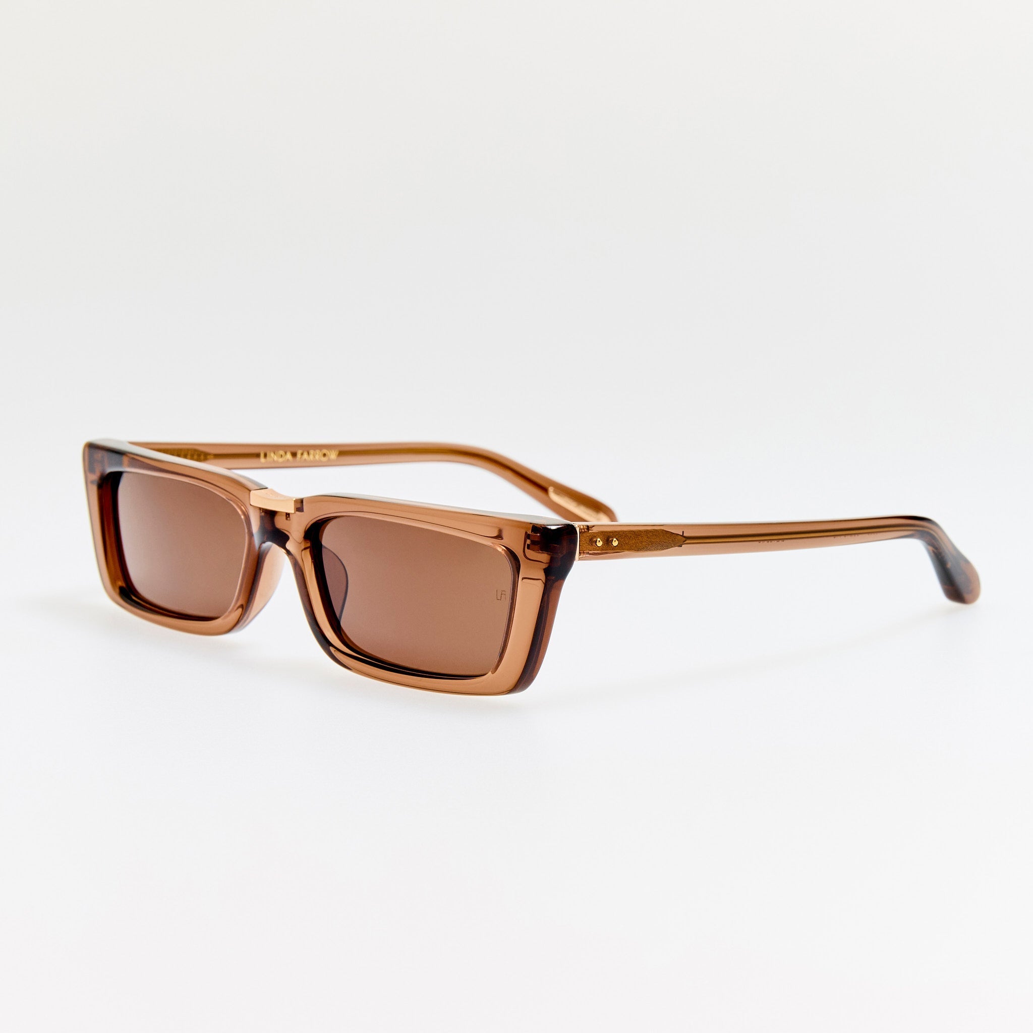 Lucia Sunglasses in Brown - LINDA FARROW - Sunglasses -