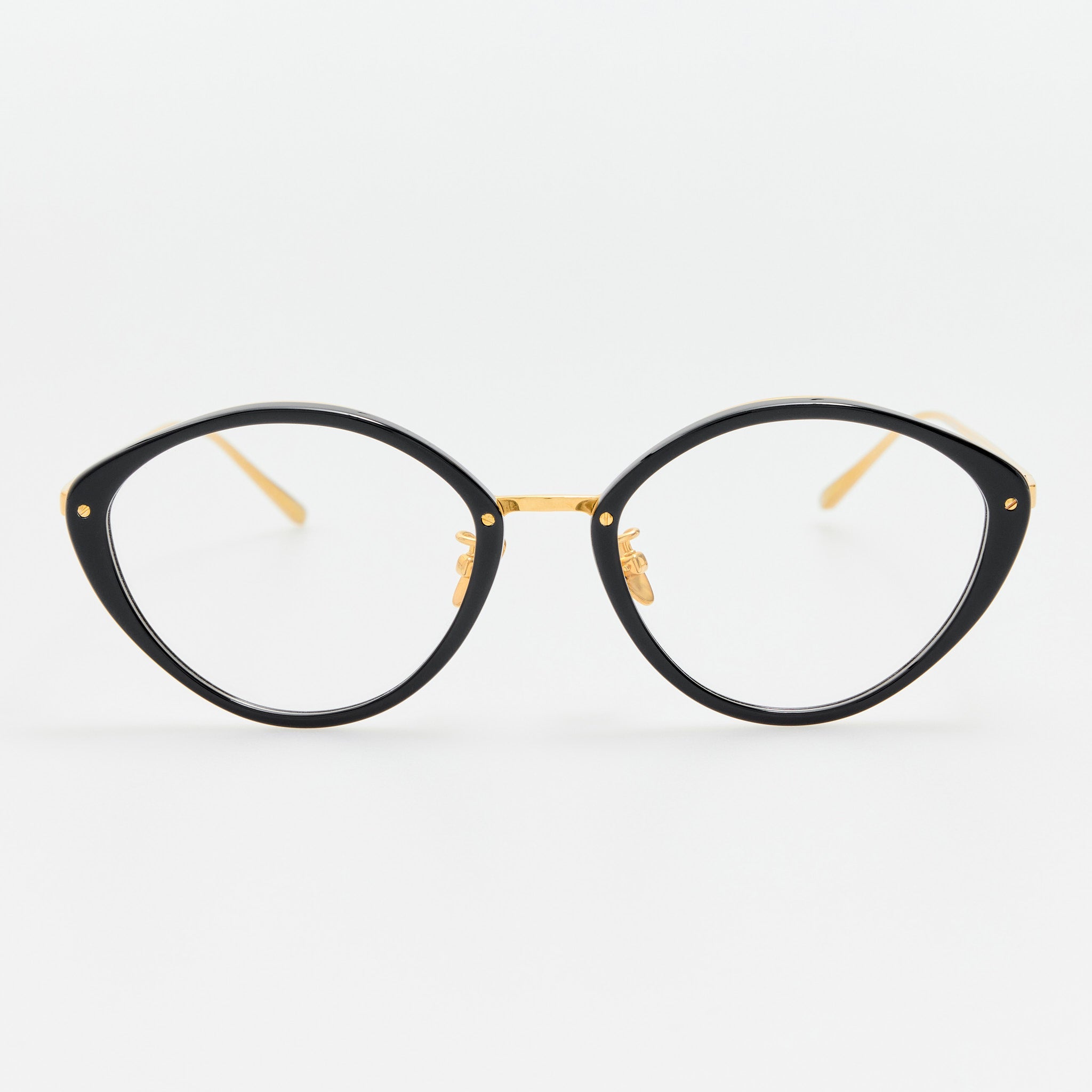 Lucy Optical Frame in Black - LINDA FARROW - Optical Frame -
