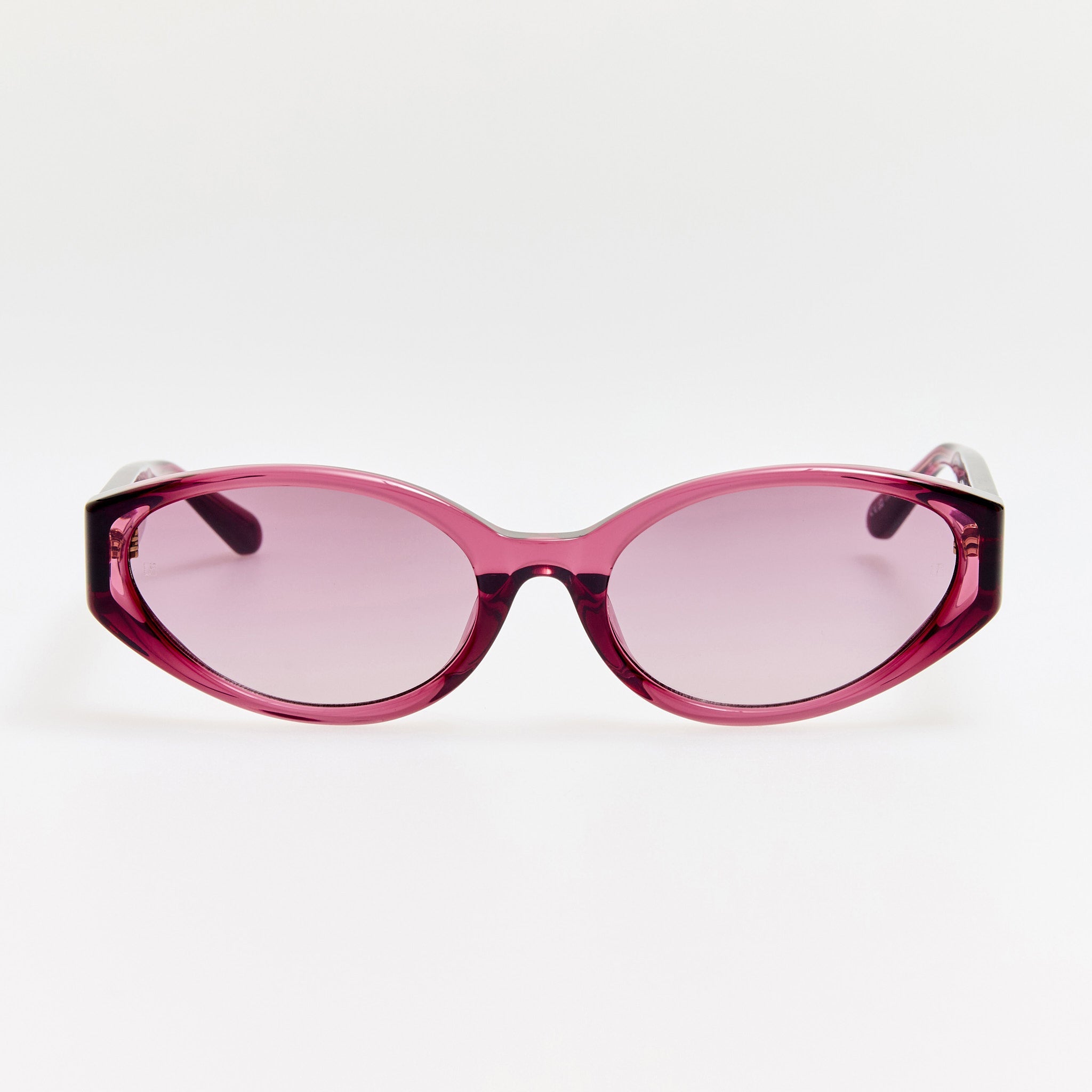 Lyra Sunglasses in Wine - LINDA FARROW - Sunglasses -