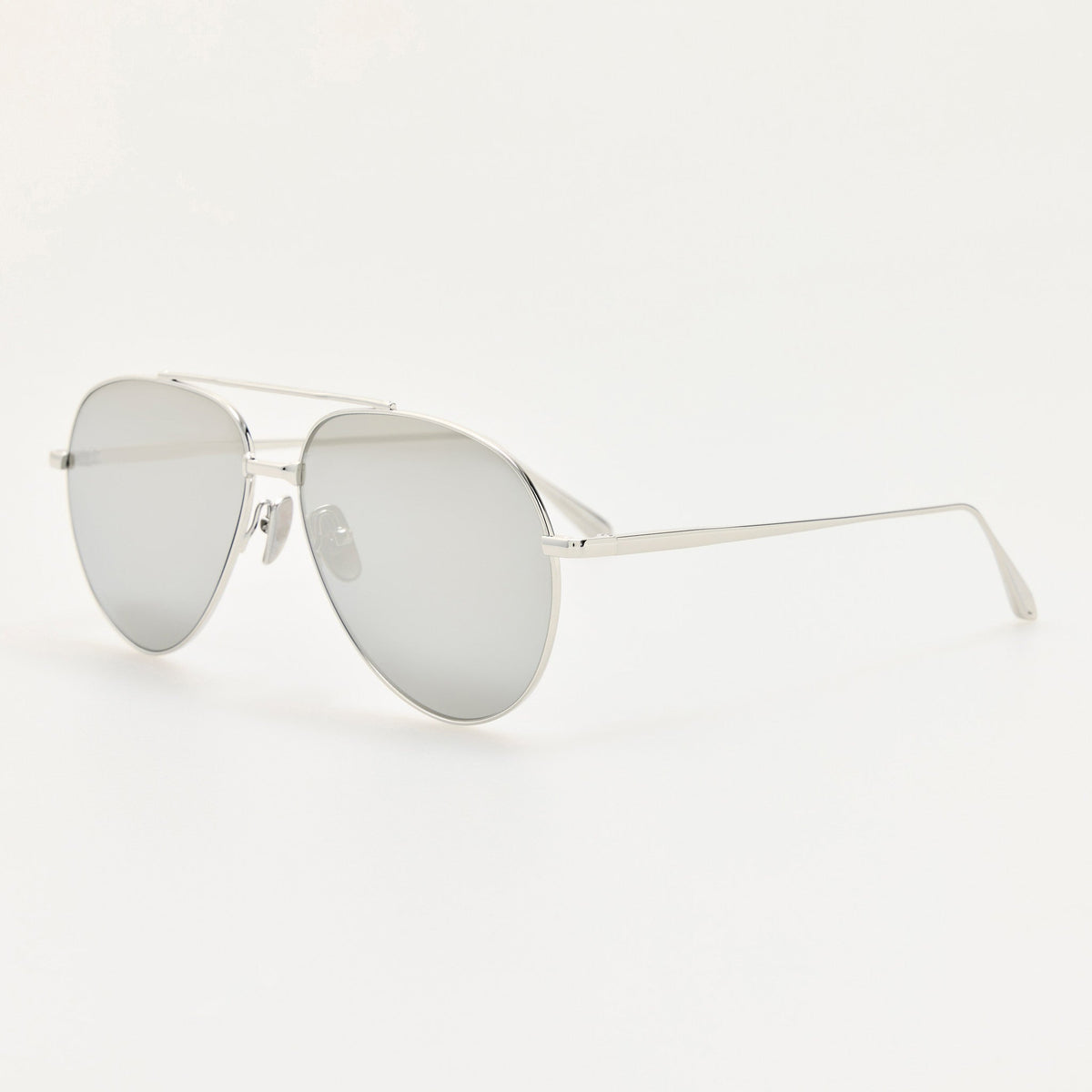 Marcelo Sunglasses in Platinum - LINDA FARROW-Sunglasses-