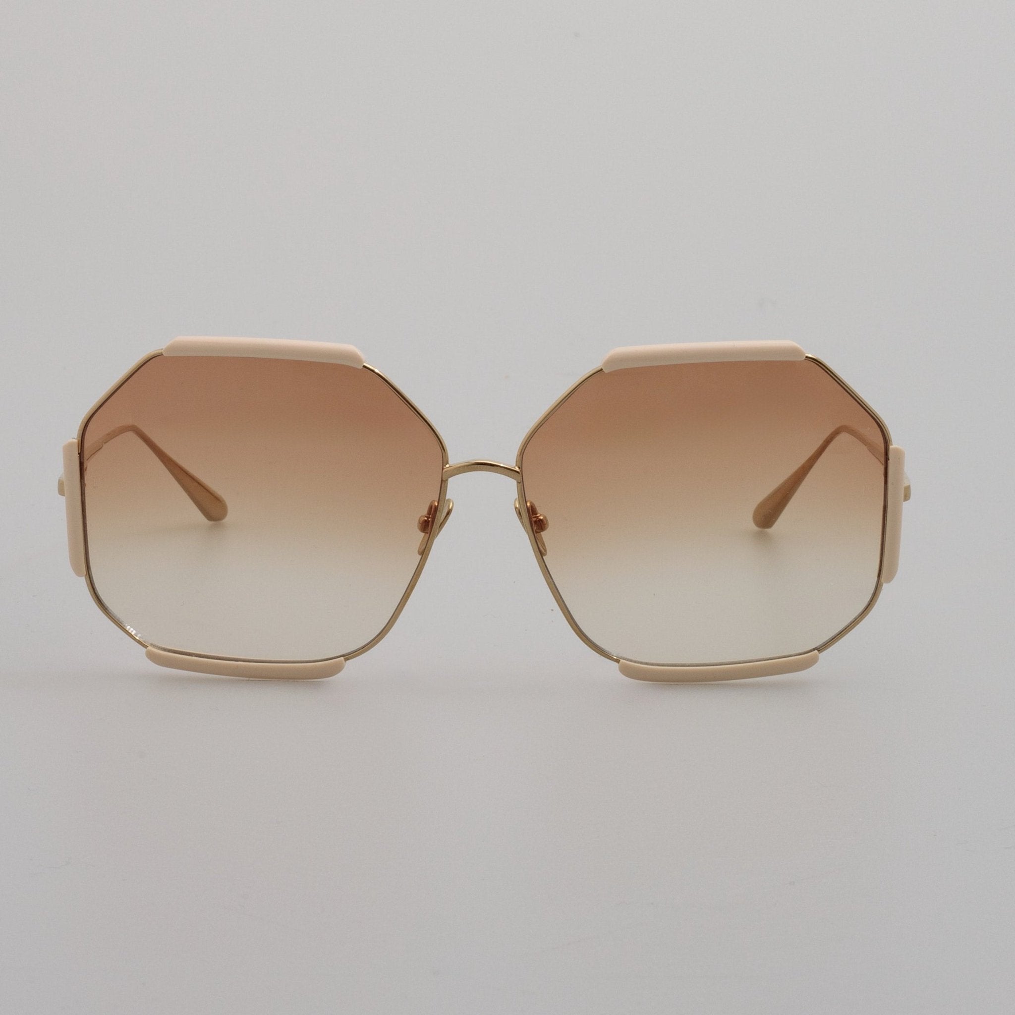 Margot Sunglasses in Cream - LINDA FARROW - Sunglasses -