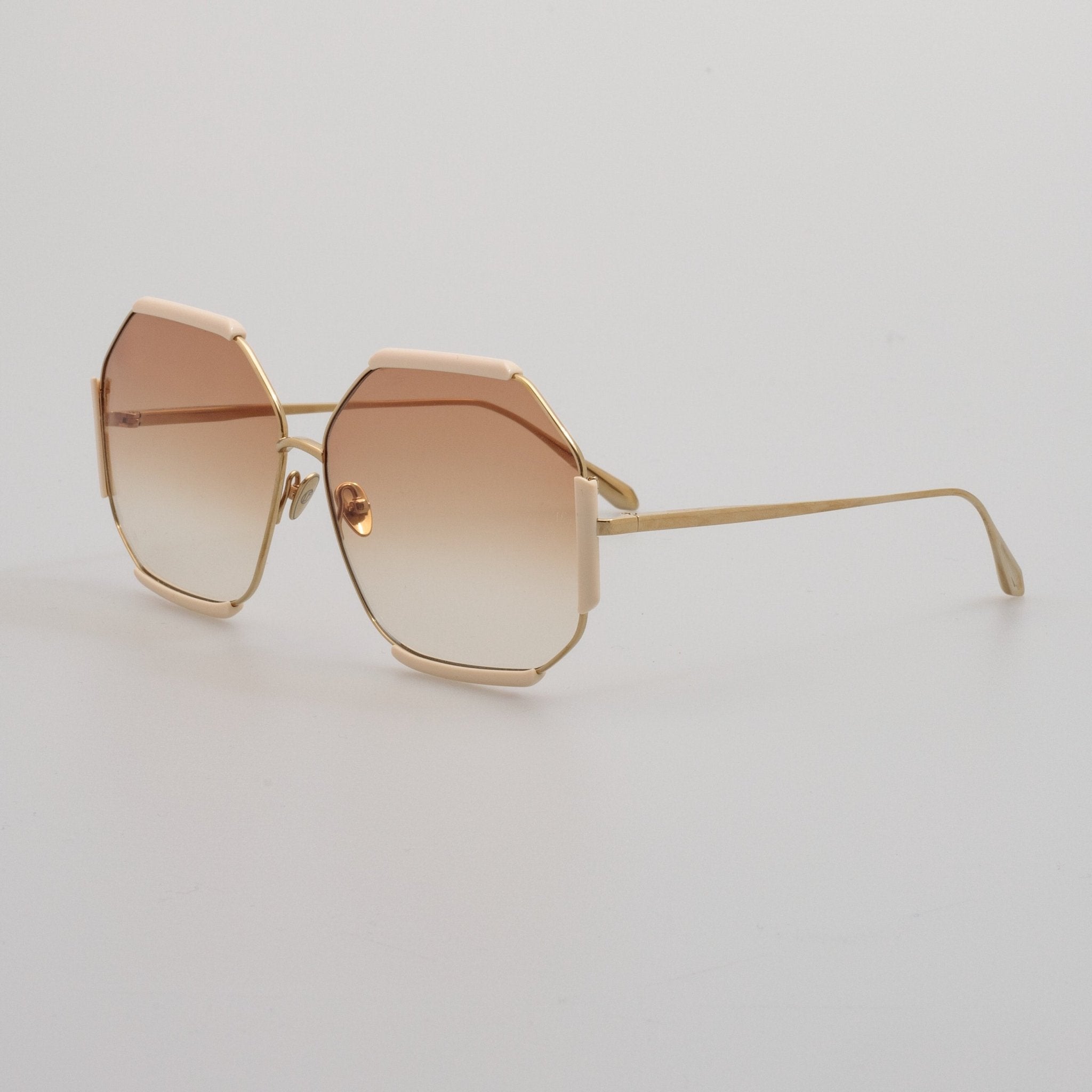 Margot Sunglasses in Cream - LINDA FARROW - Sunglasses -