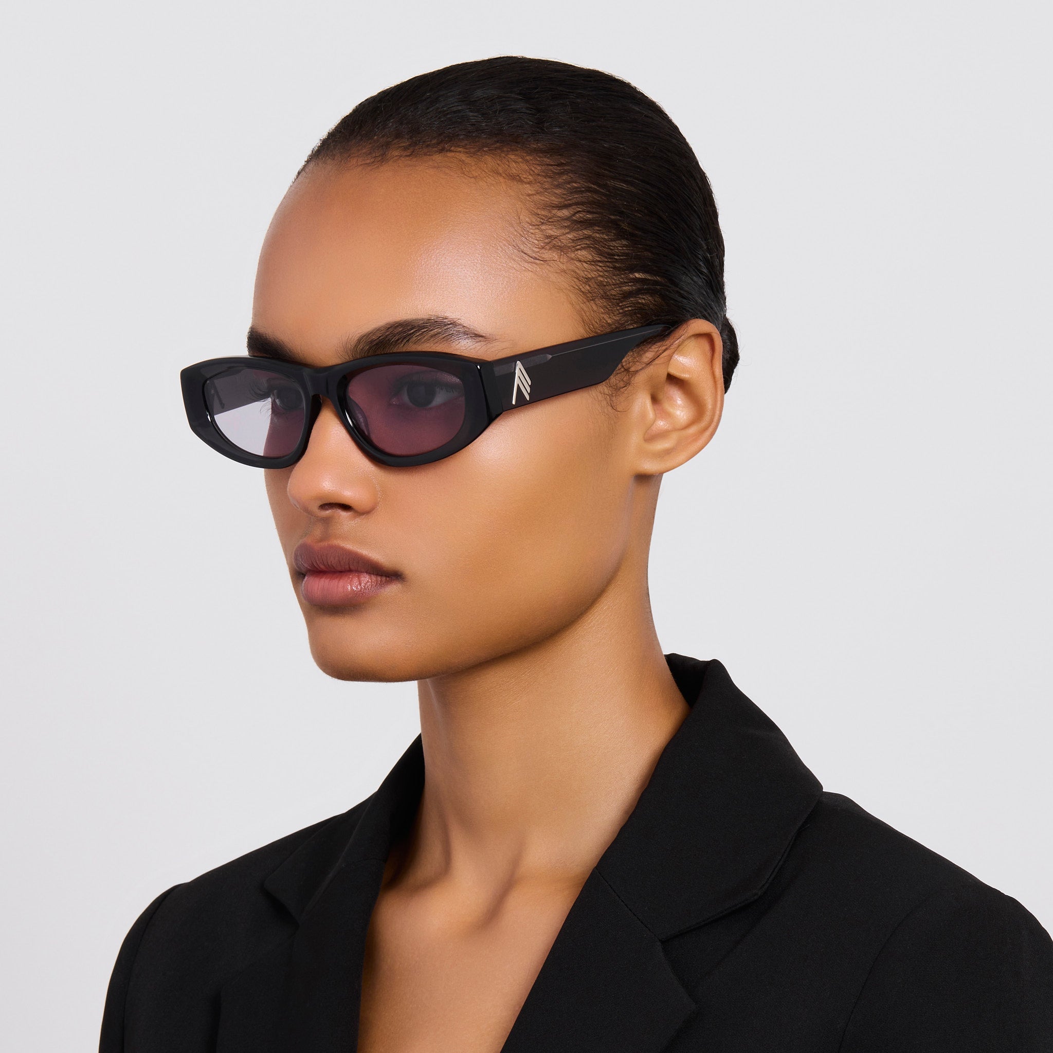 Maya D - Frame Sunglasses in Purple - LINDA FARROW - Sunglasses -