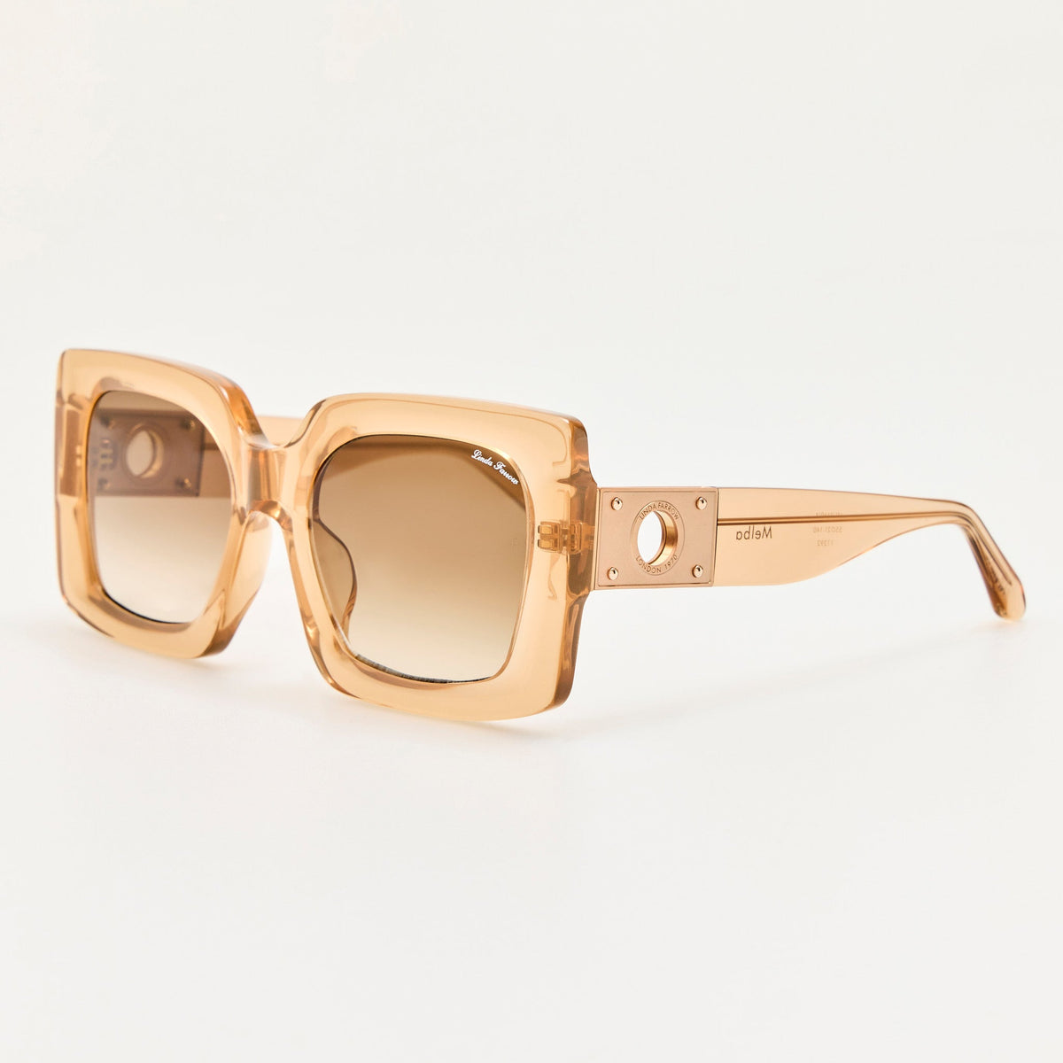 Melba Sunglasses in Honey - LINDA FARROW-Sunglasses-
