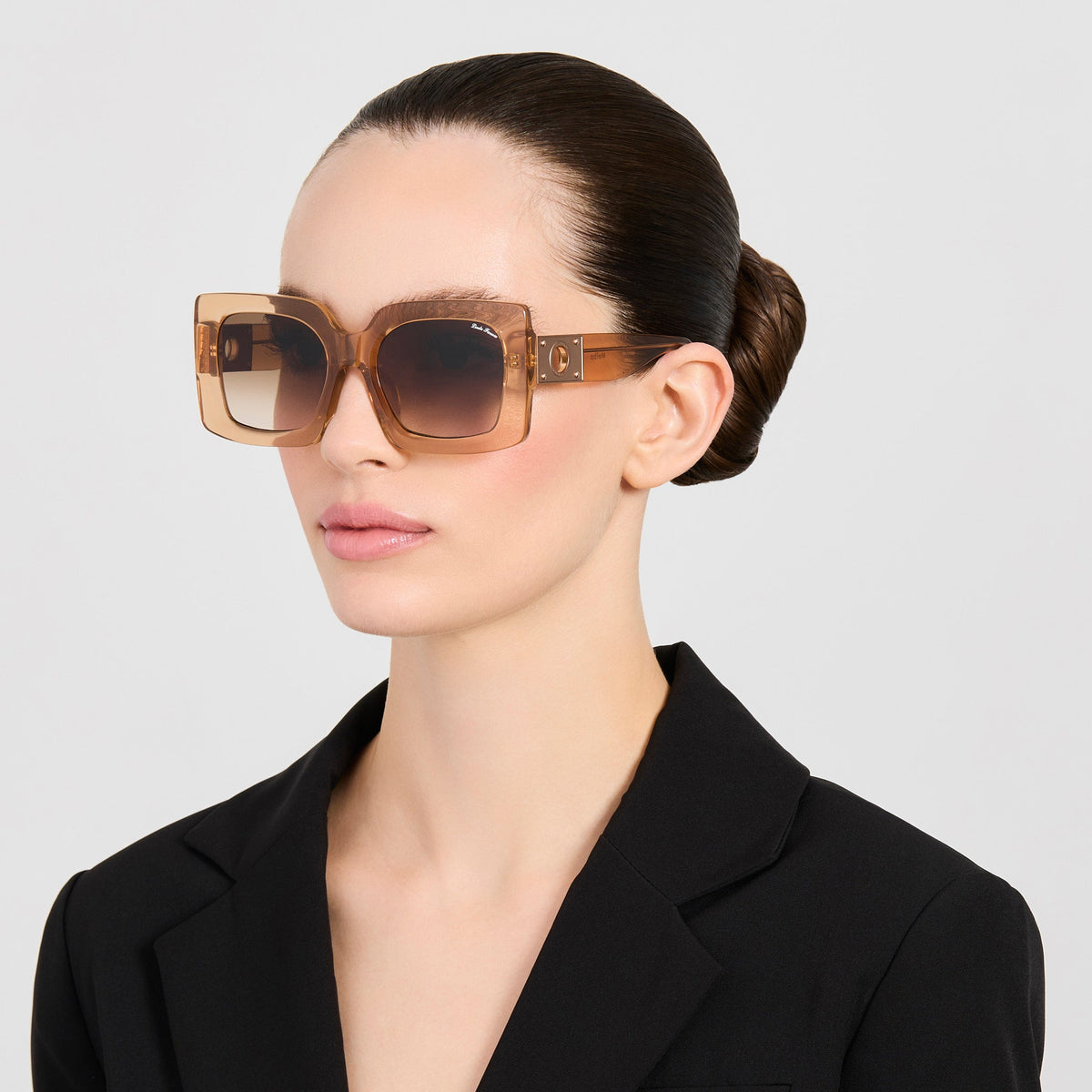 Melba Sunglasses in Honey - LINDA FARROW-Sunglasses-