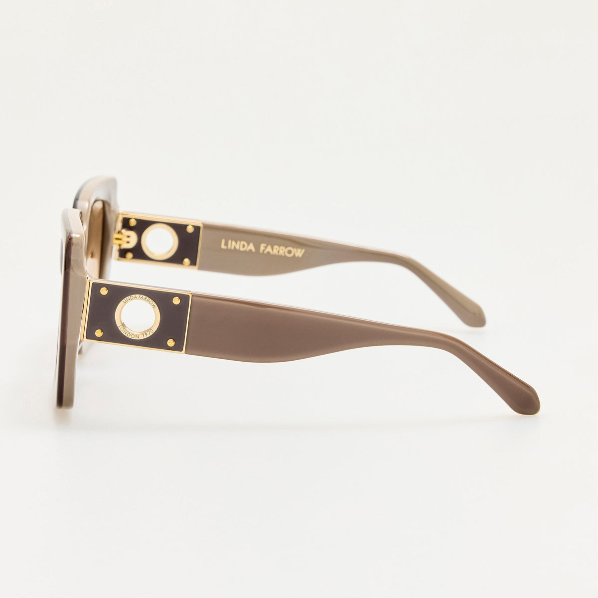 Melba Sunglasses in Taupe - LINDA FARROW-Sunglasses-