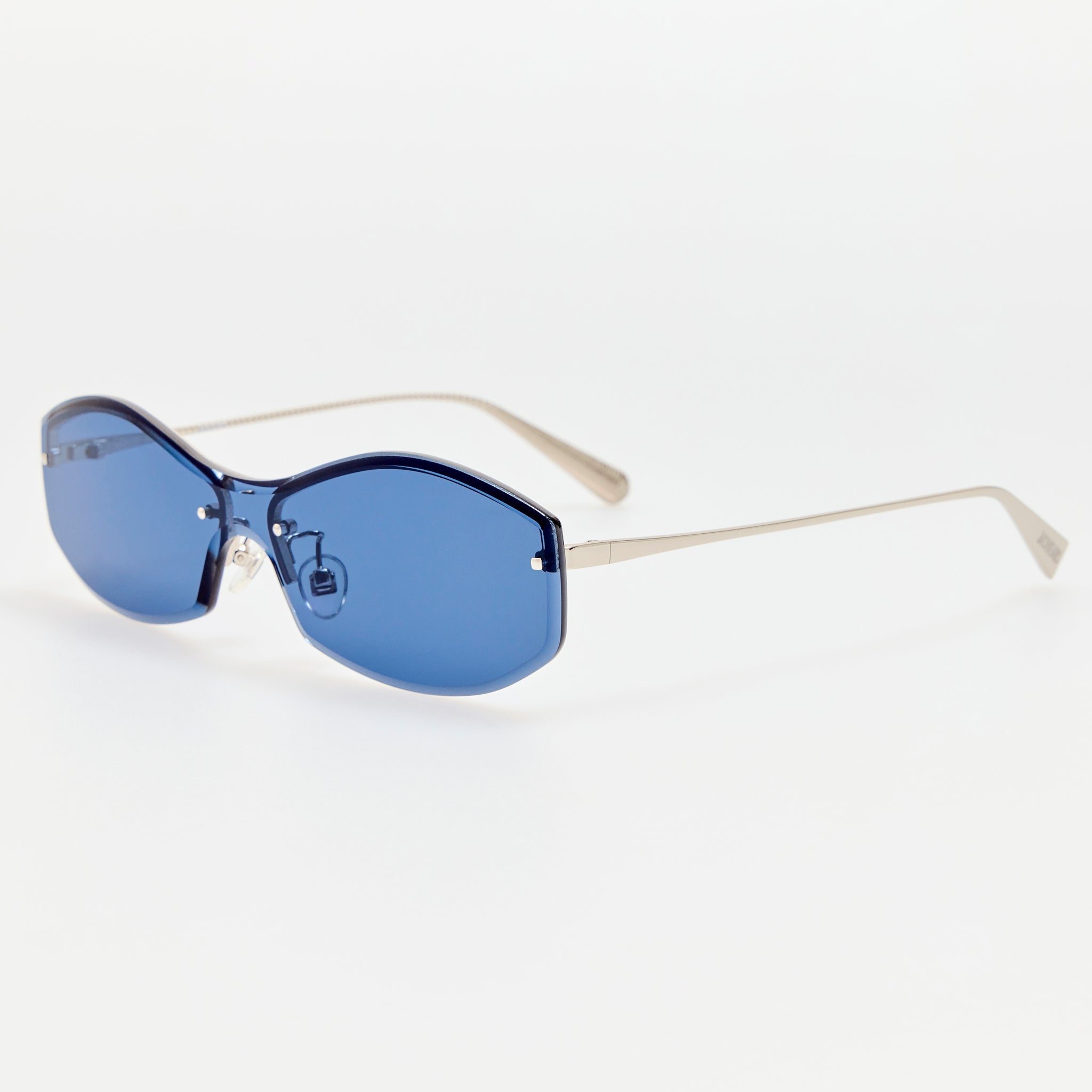 Miami Sunglasses in Silver - LINDA FARROW-Sunglasses-
